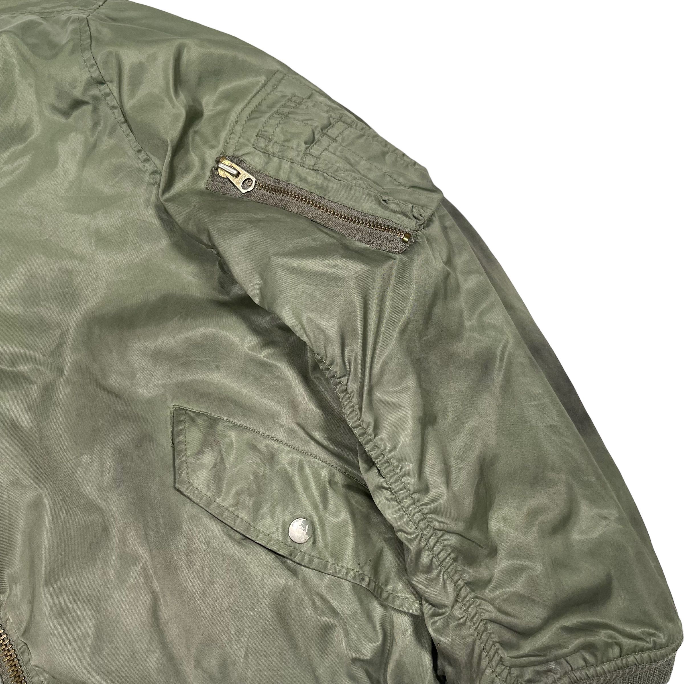 Vintage Vintage 1990s MA-1 Bomber Air Force Nylon Reversible Jacket Size US XL / EU 56 / 4 - 7 Thumbnail