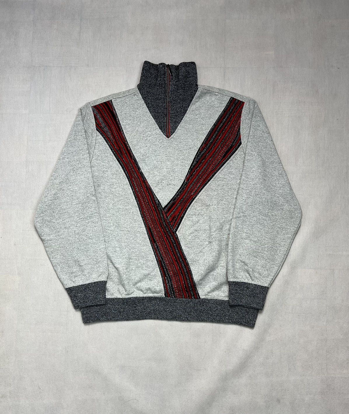 Carlo Colucci Sweater Carlo Colucci Limited Edition cotton half zip Size US XL / EU 56 / 4 - 1 Thumbnail