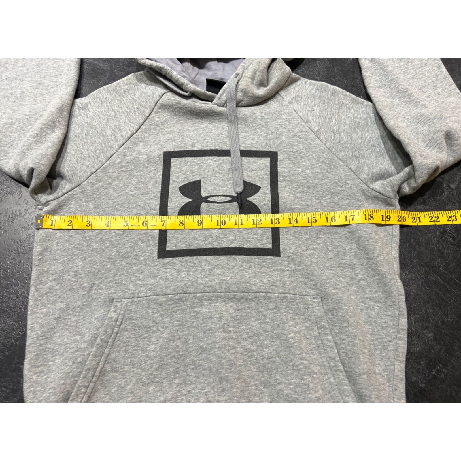 Under Armour Under Armour Hoodie Mens Small Rival Fleece Box Logo Hoodie Slim Fit Gray Size US S / EU 44-46 / 1 - 7 Thumbnail