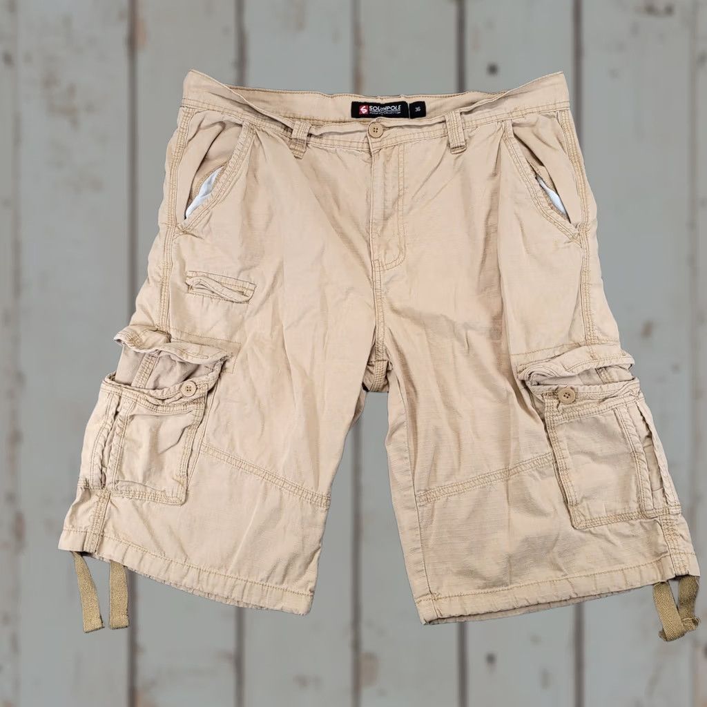 Southpole Southpole Mens 36 Khaki Tan Ripstop Cargo Shorts Y2K Authentic Collection Size US 36 / EU 52 - 1 Thumbnail