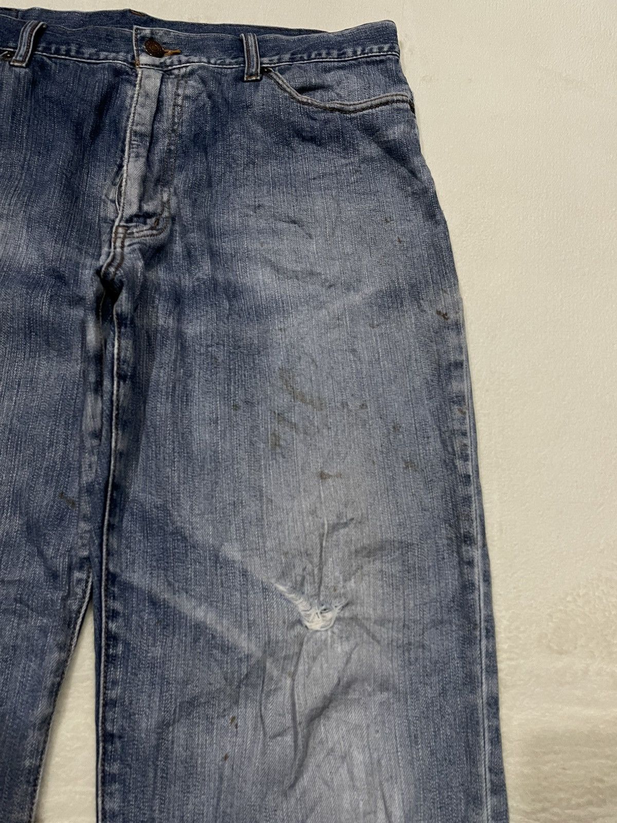 Japanese Brand Vintage Crocodile Mudwash Distressed Denim Jeans Size US 36 / EU 52 - 4 Thumbnail