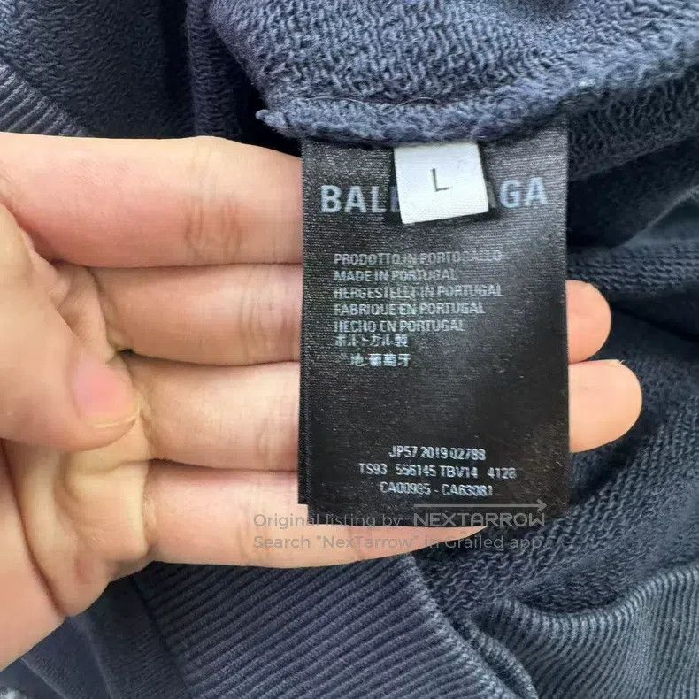 Balenciaga Balenciaga Coke Logo Hoodie Navy Blue Size US L / EU 52-54 / 3 - 9 Thumbnail