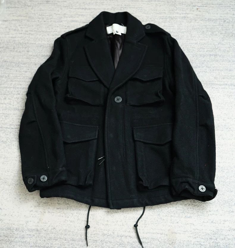 Comme des Garcons Wool four-bag jacket coat