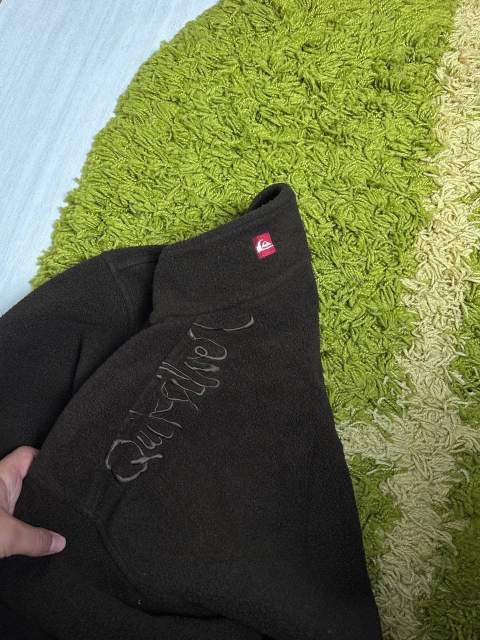 Quiksilver Vintage Brown Fleece Zip Sweatshirt Quiksilver Big Logo Size US XL / EU 56 / 4 - 2 Thumbnail