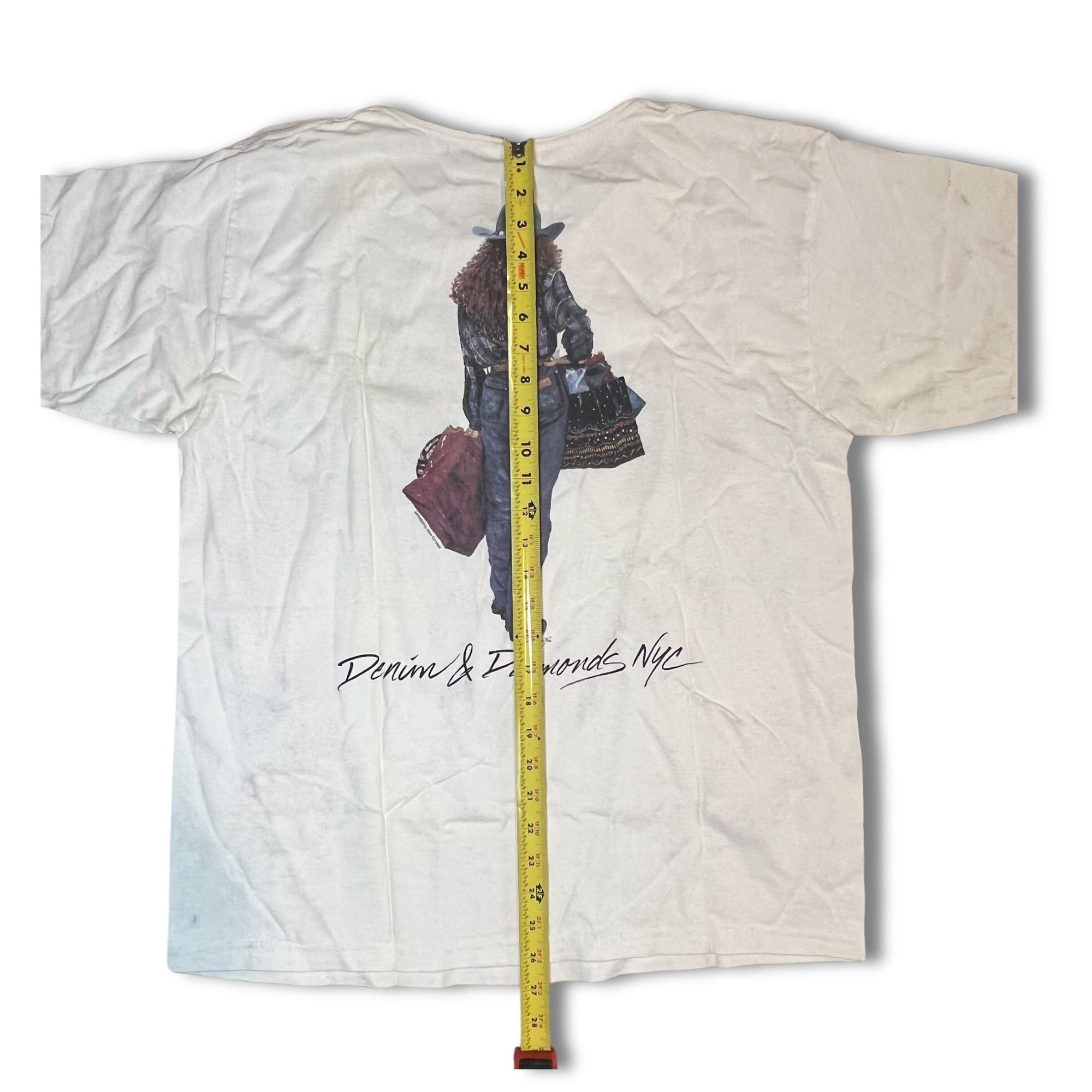 Other White Graphic T-Shirt Denim & Diamonds NYC "Shop Till You Dr Size US L / EU 52-54 / 3 - 8 Thumbnail