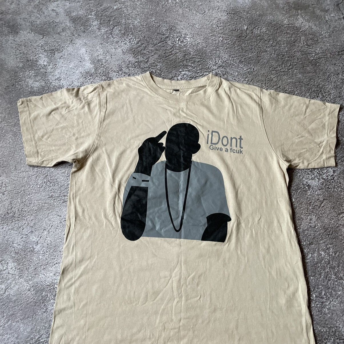 Vintage Vintage Y2K ADULT “ I DONT GIVE A FUCK FINGER“ FUNNY TEE Size US L / EU 52-54 / 3 - 2 Thumbnail