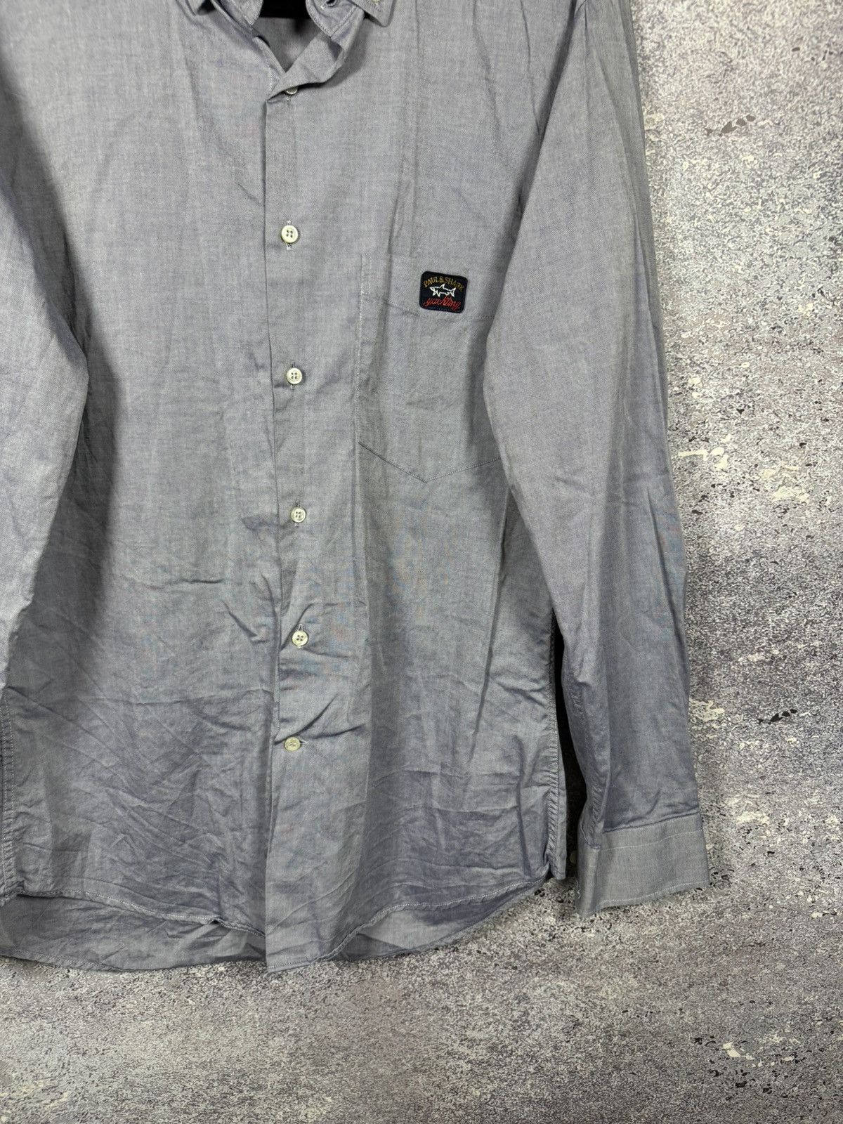 Paul Shark Yachting Shirt Mens Large Button Long Sleeve