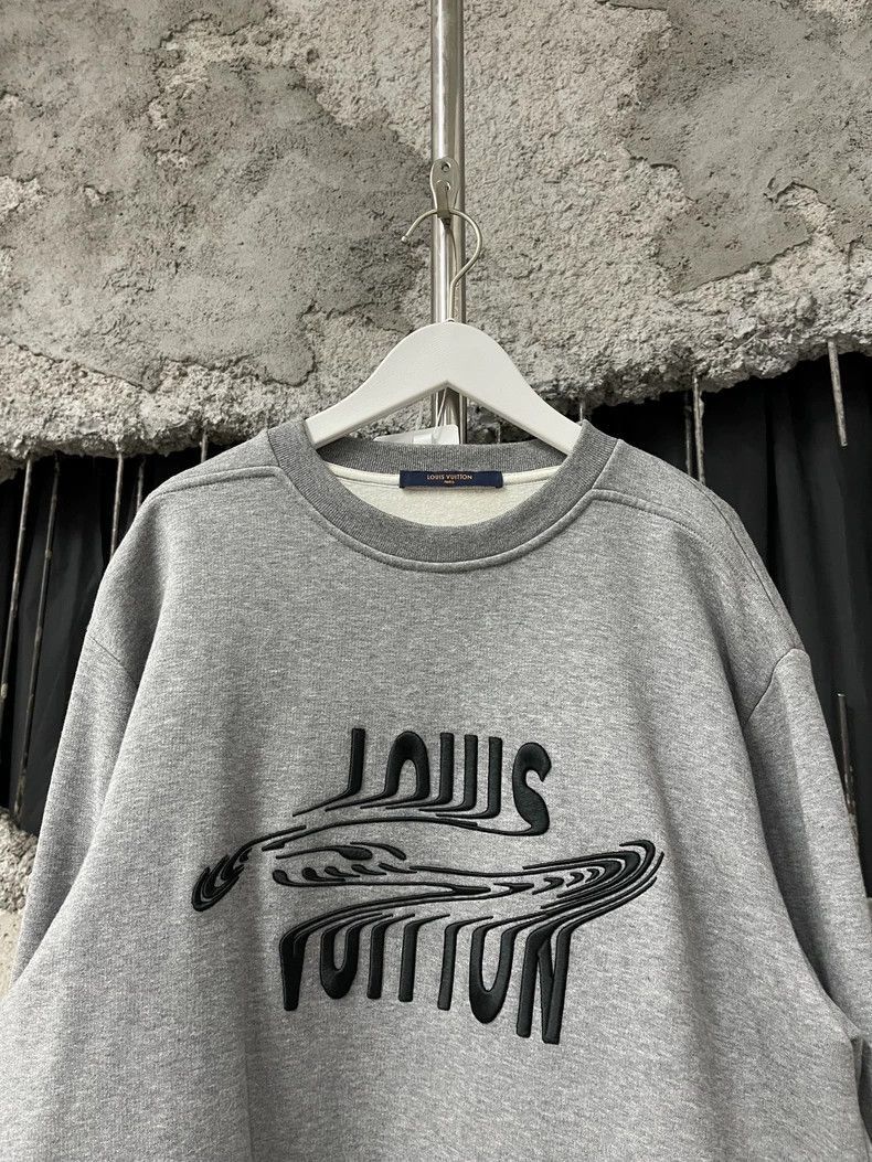 Louis Vuitton Louis Vuitton Embroidered Sweatshirt Grey -2505 Size US M / EU 48-50 / 2 - 3 Thumbnail