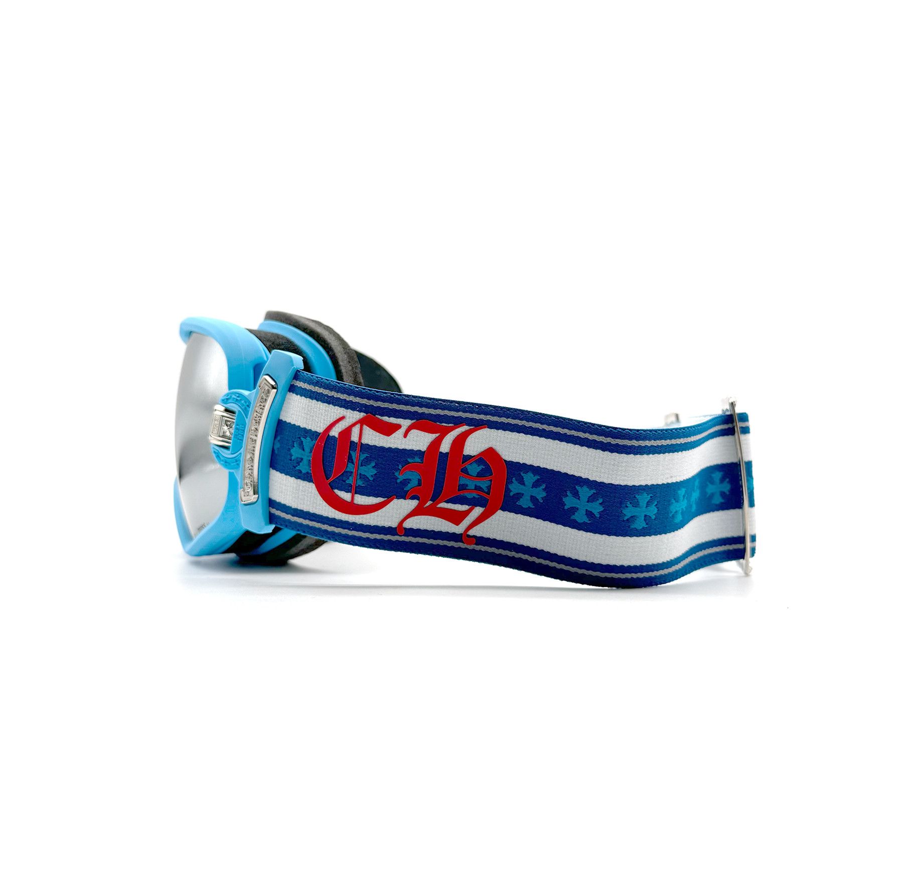 Chrome Hearts Chrome Hearts SILVER MORNING Blue Ski Cross Goggles Size ONE SIZE - 4 Thumbnail