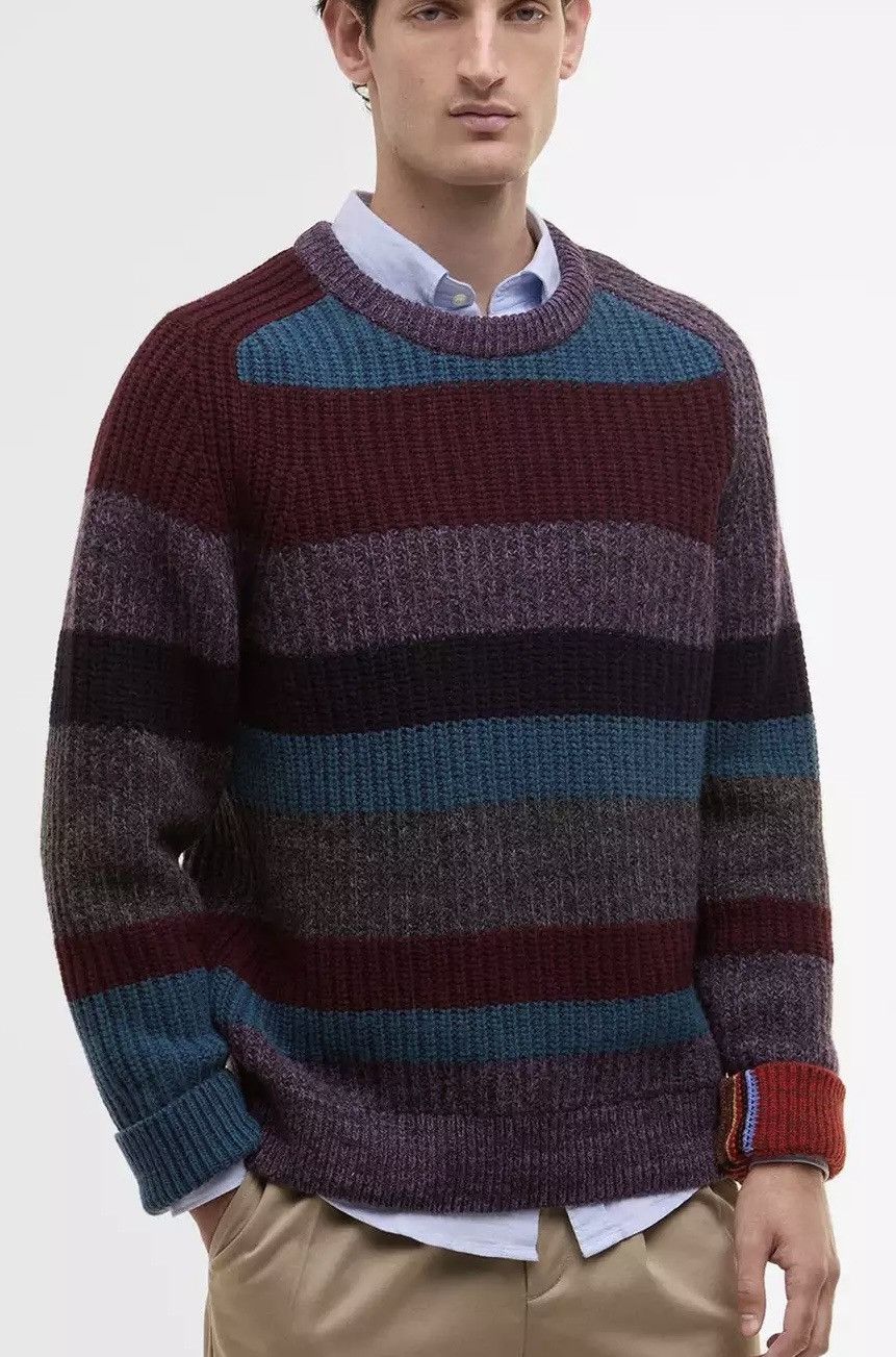 Barbour × Paul Smith Red Ear NWT Barbour x Paul Smith Striped Crew Neck Jumper SOLD OUT Size US S / EU 44-46 / 1 - 1 Thumbnail