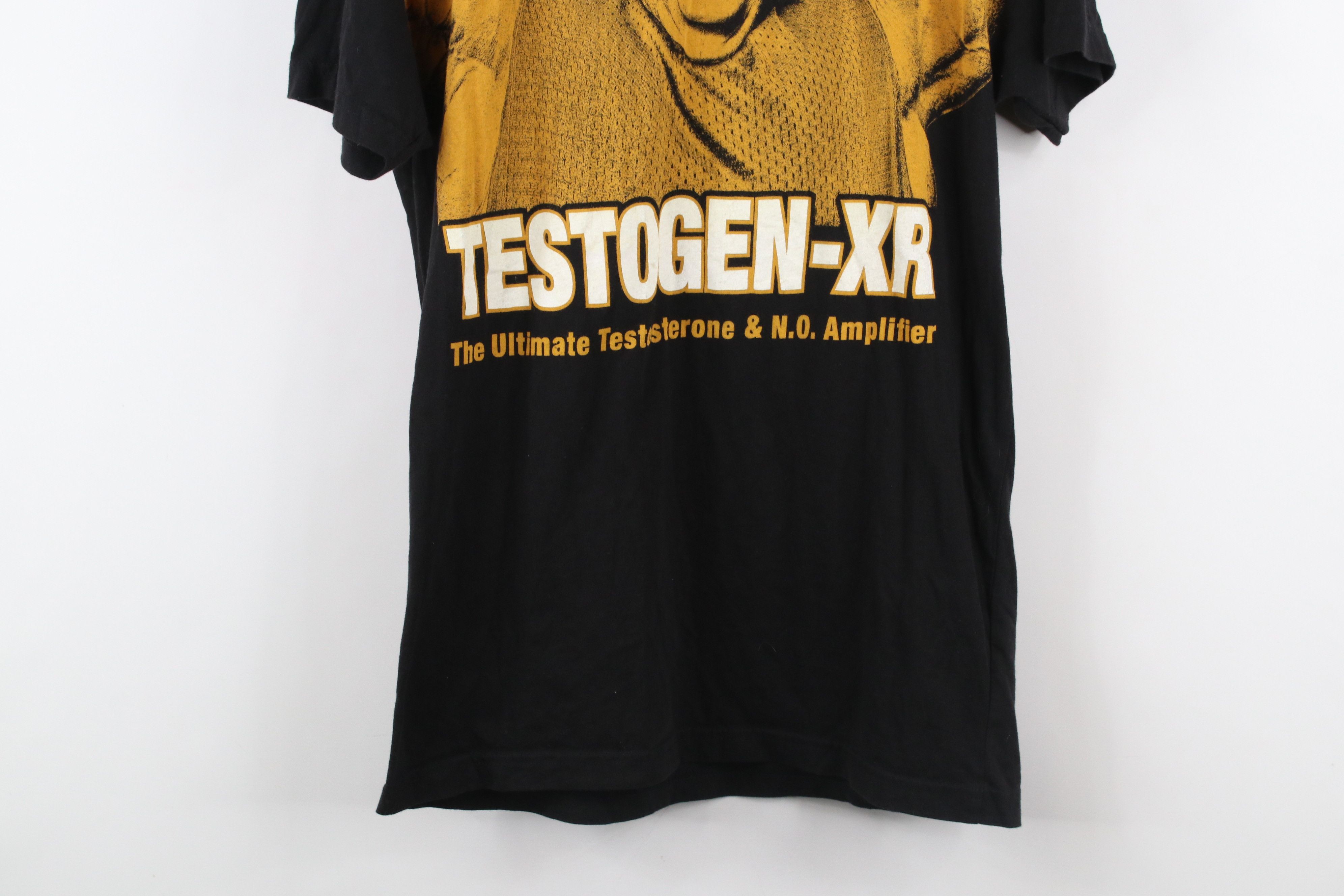 Vintage Ronnie Cole All Over Print Testogen-XR Bodybuilding T-Shirt Size US M / EU 48-50 / 2 - 3 Thumbnail