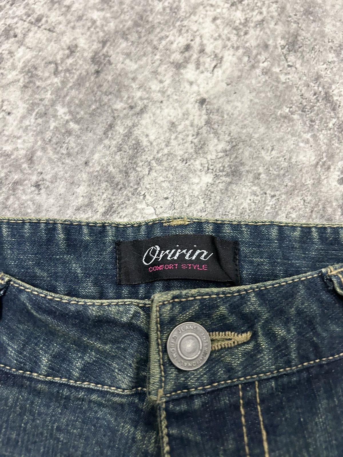 If Six Was Nine Vintage Oririn Gliter Flare Jeans Size US 28 / EU 44 - 10 Thumbnail