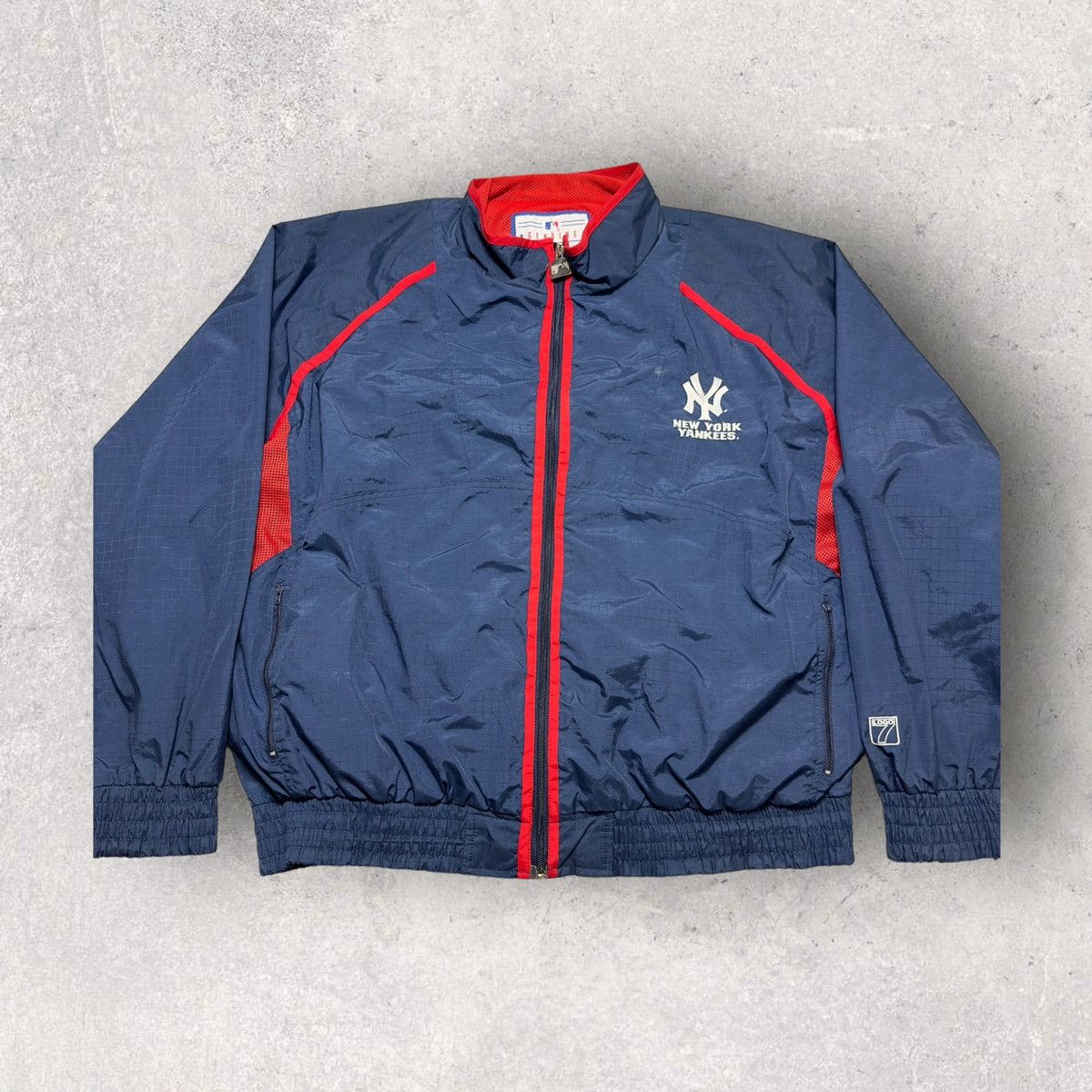 Logo 7 × MLB × Vintage Vintage New York Yankees jacket Size US XXL / EU 58 / 5 - 1 Thumbnail