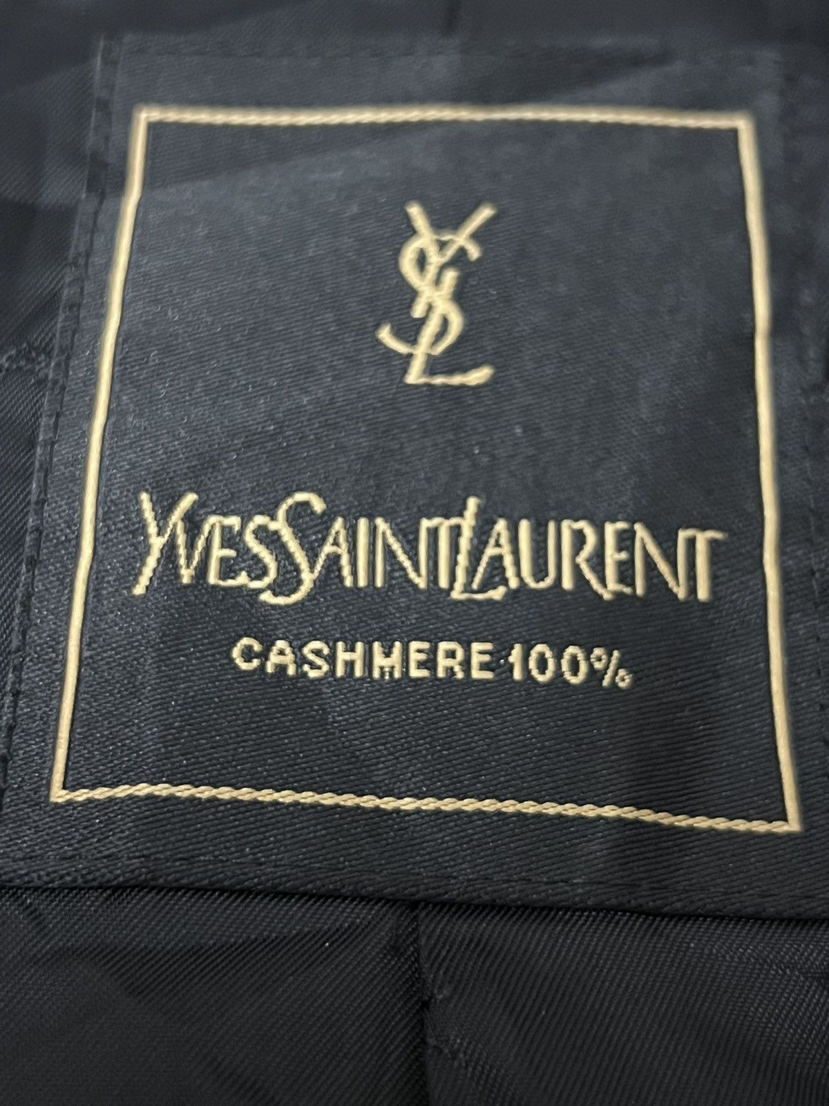Yves Saint Laurent Yves Saint Laurent long coat dark Wool cashmere fabric. Size US XL / EU 56 / 4 - 8 Thumbnail