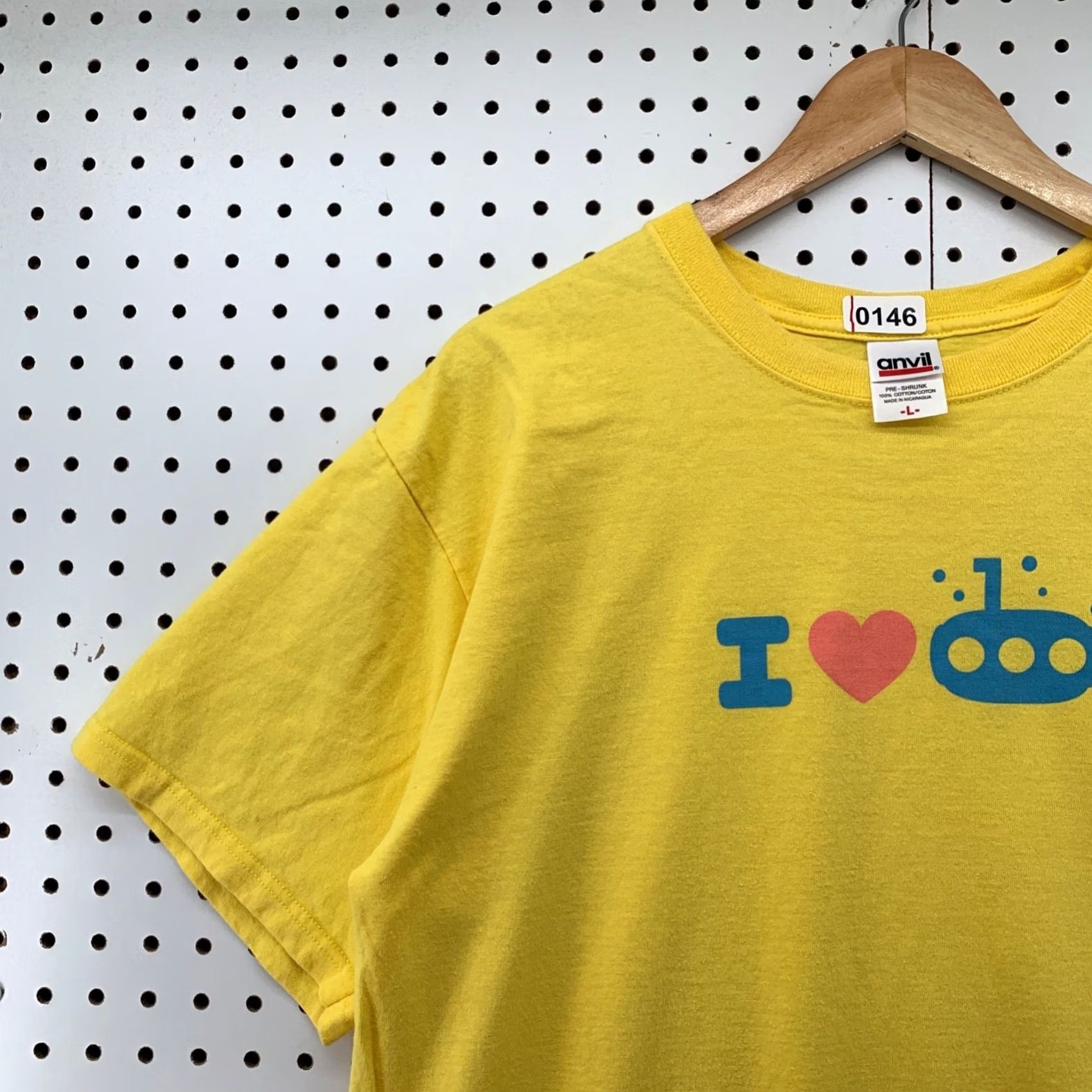 Anvil VINTAGE I Love Yellow Submarine Shirt Mens L Logo 90s Band Music T-Shirt Size US L / EU 52-54 / 3 - 3 Thumbnail