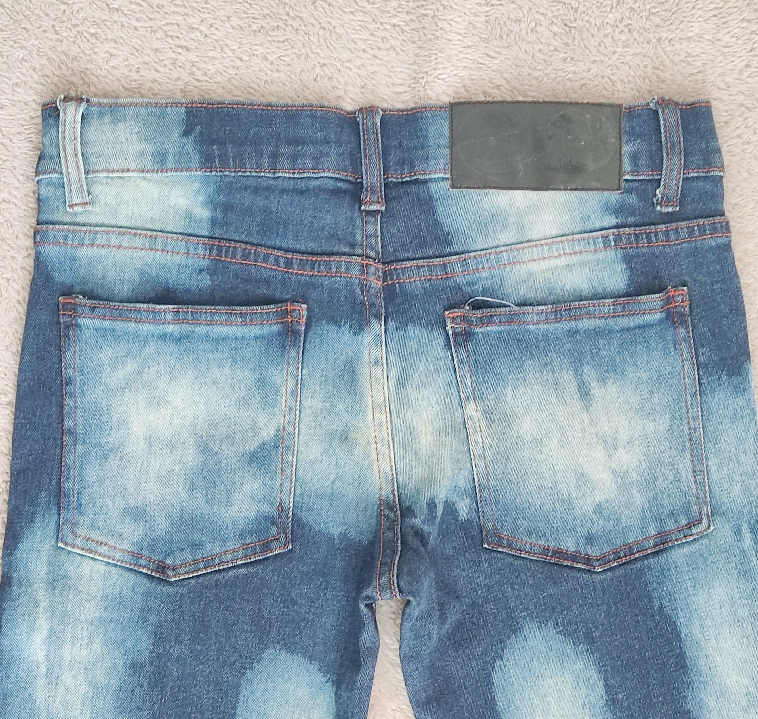 Cheap Monday Cheap Monday Y2K Zip Low Acid Wash Distressed Skinny Jeans Size 29" - 7 Thumbnail