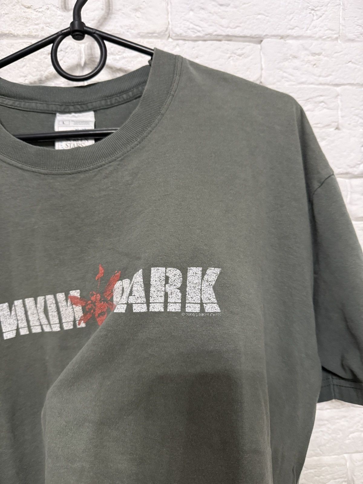 Fruit Of The Loom Rare Linkin Park Vintage 2000 T-shirt " Hybrid Theory" Band Size US L / EU 52-54 / 3 - 3 Thumbnail