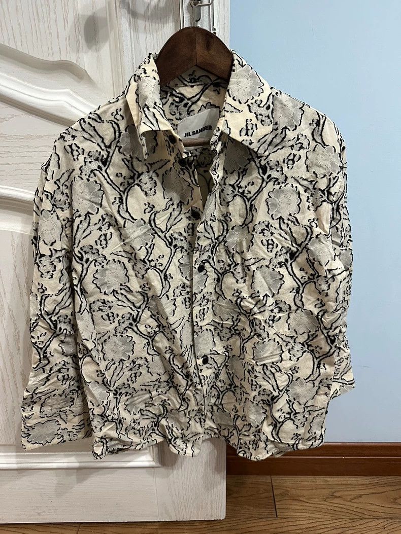 Jil Sander Jil Sander size 32 Jacquard shirt Size 4XL / US 24-26 - 3 Thumbnail