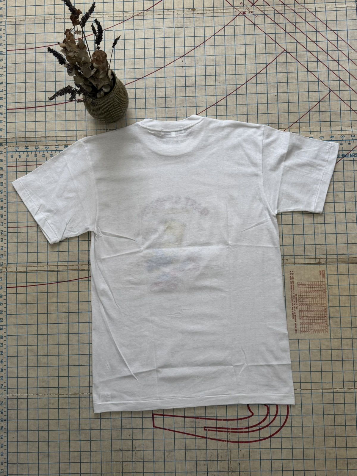 Vintage Vintage The Simpsons Bart Skateboarding Bootleg Tee White Size US M / EU 48-50 / 2 - 10 Thumbnail