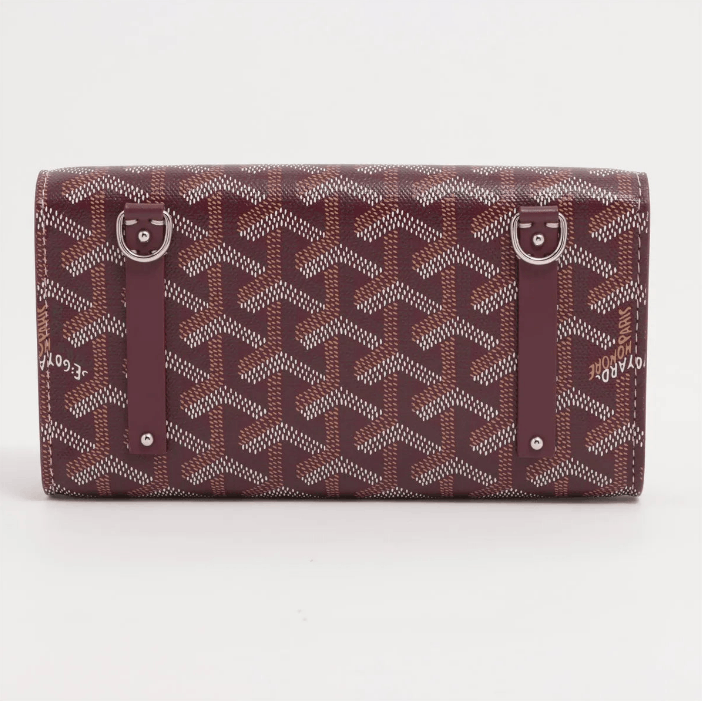 Goyard Leather Mini Monte Carlo Pouch Burgundy Size ONE SIZE - 2 Thumbnail