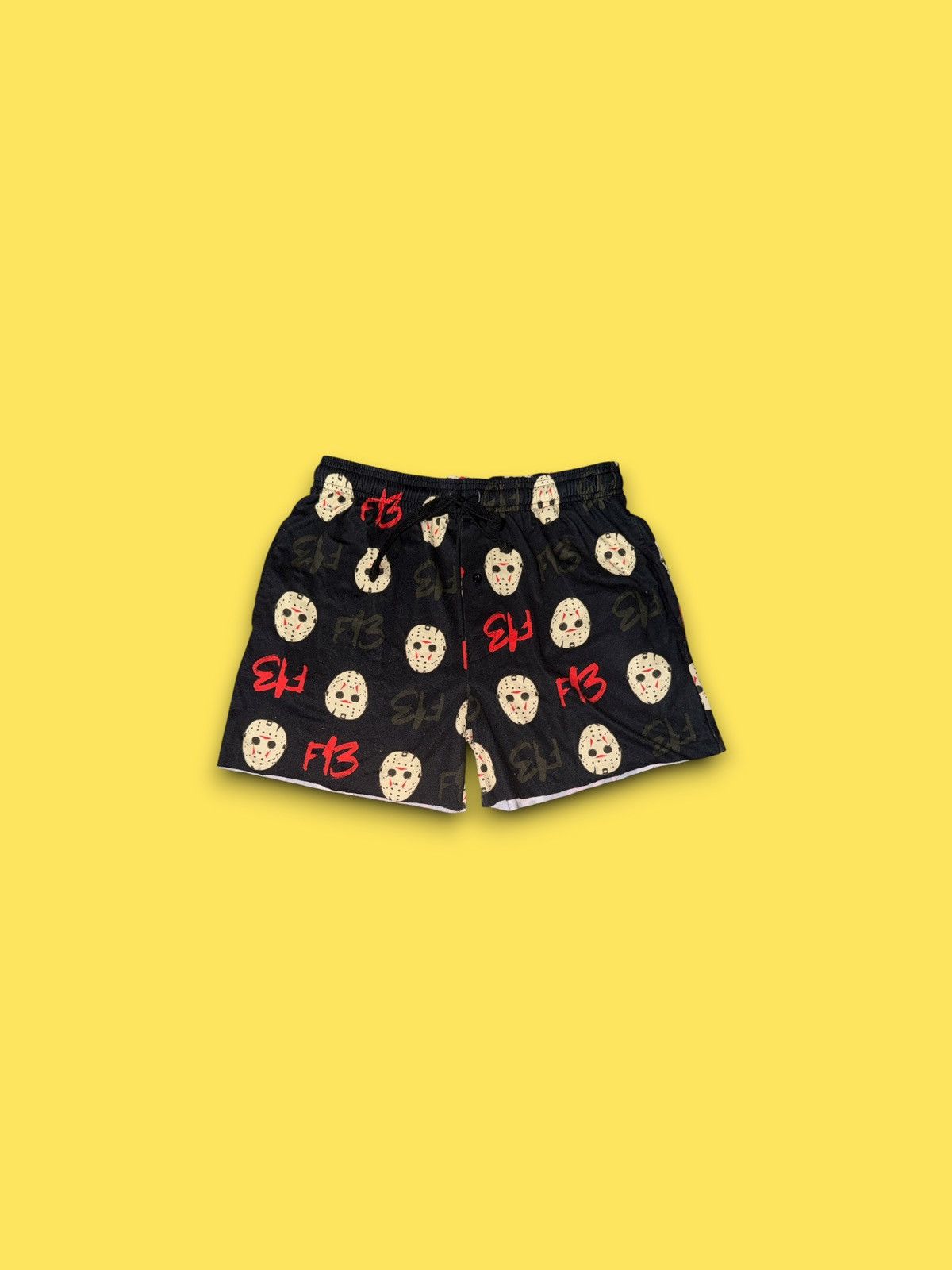 Other Jason Voorhees Friday the 13th mask AOP shorts black small Size US 30 / EU 46 - 1 Thumbnail