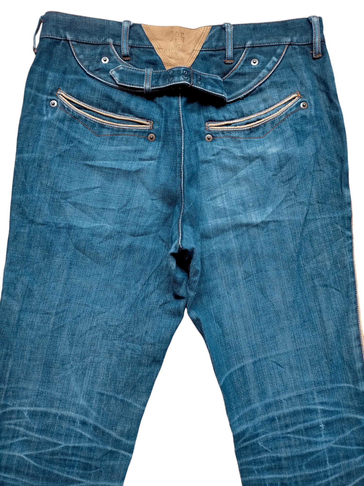 Jean Paul Gaultier Jean Paul Gaultier Buckle Back Denim Pants Size US 30 / EU 46 - 9 Thumbnail