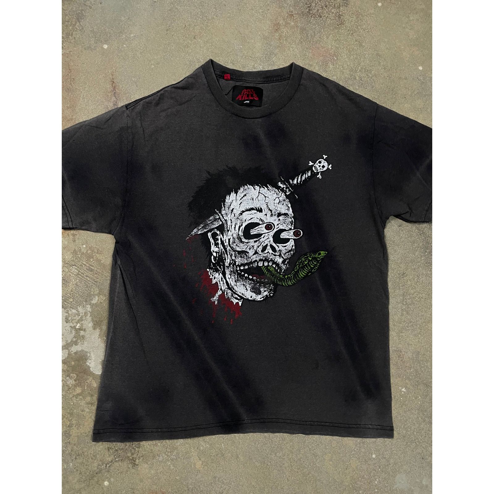Gallery Dept. Gallery Dept Tee Grey ATK G-Ball Medium Used Size US M / EU 48-50 / 2 - 1 Thumbnail