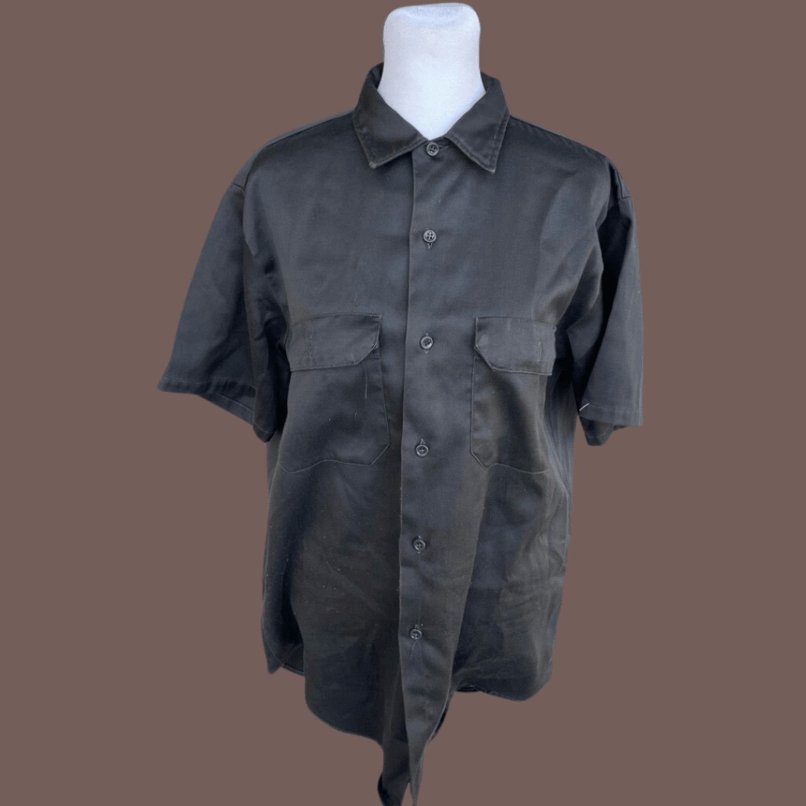 Big Mac × Vintage VTG Work Shirt | Big Mac Brown Penn-Prest | 60s USA Utility Size US M / EU 48-50 / 2 - 1 Thumbnail