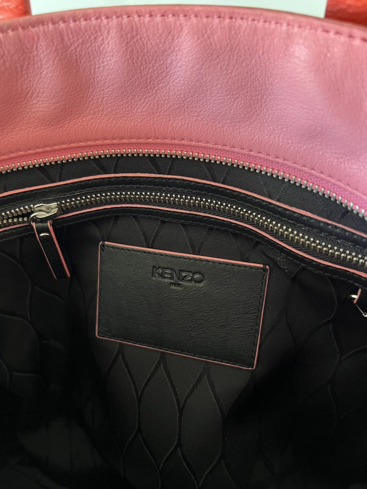 Kenzo KENZO Red Leather K Logo Shopper Tote Luxury Size ONE SIZE - 19 Thumbnail