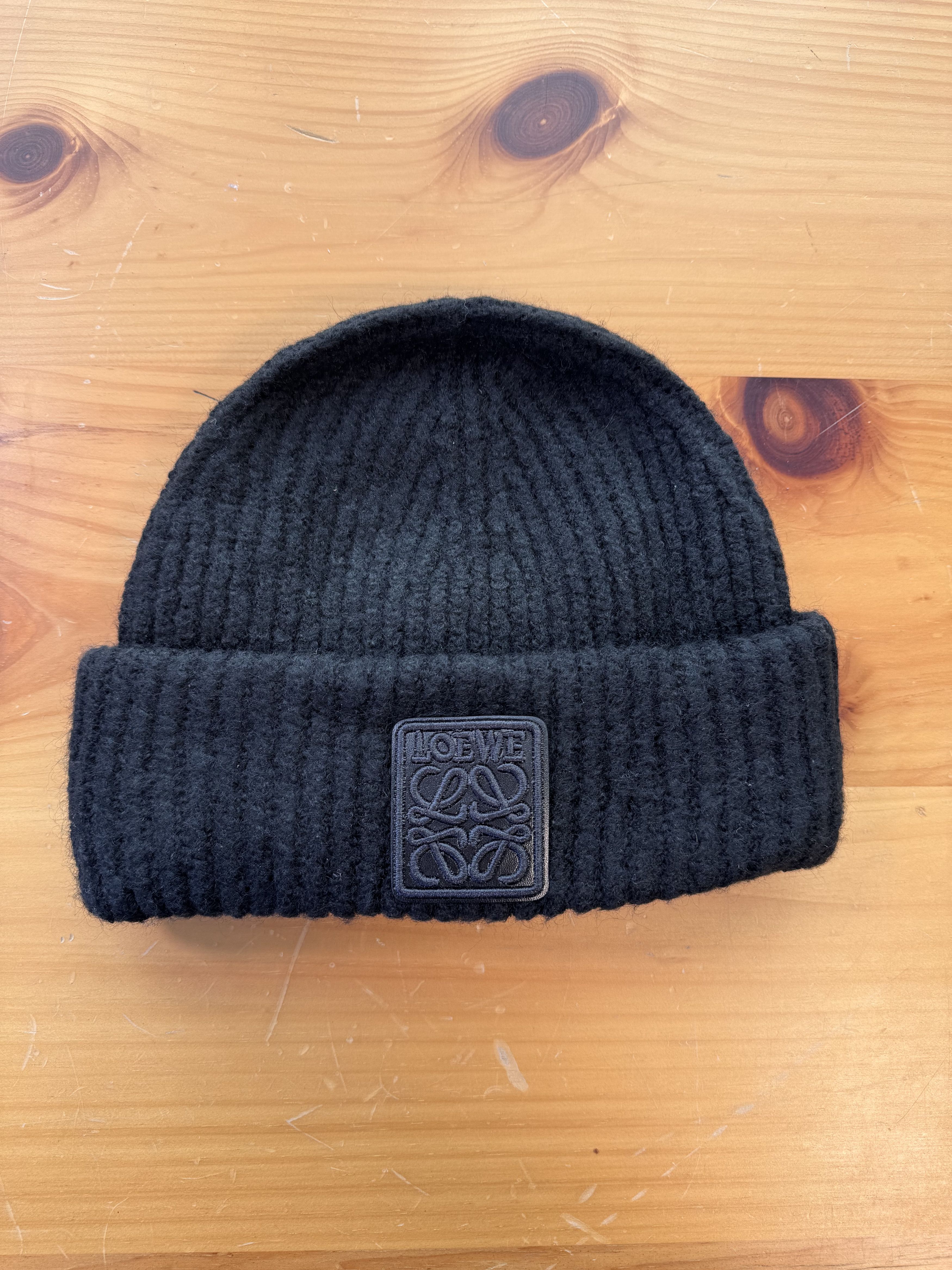 Loewe Loewe Chunky Knit Beanie Hat Patch Size ONE SIZE - 1 Thumbnail