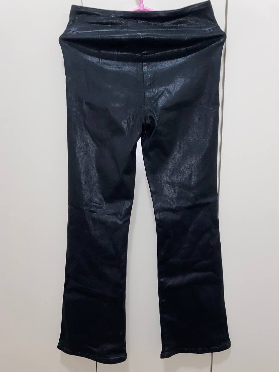 Frame Frame Le Baggy Palazzo leather black trousers Size US 28 / EU 44 - 2 Thumbnail