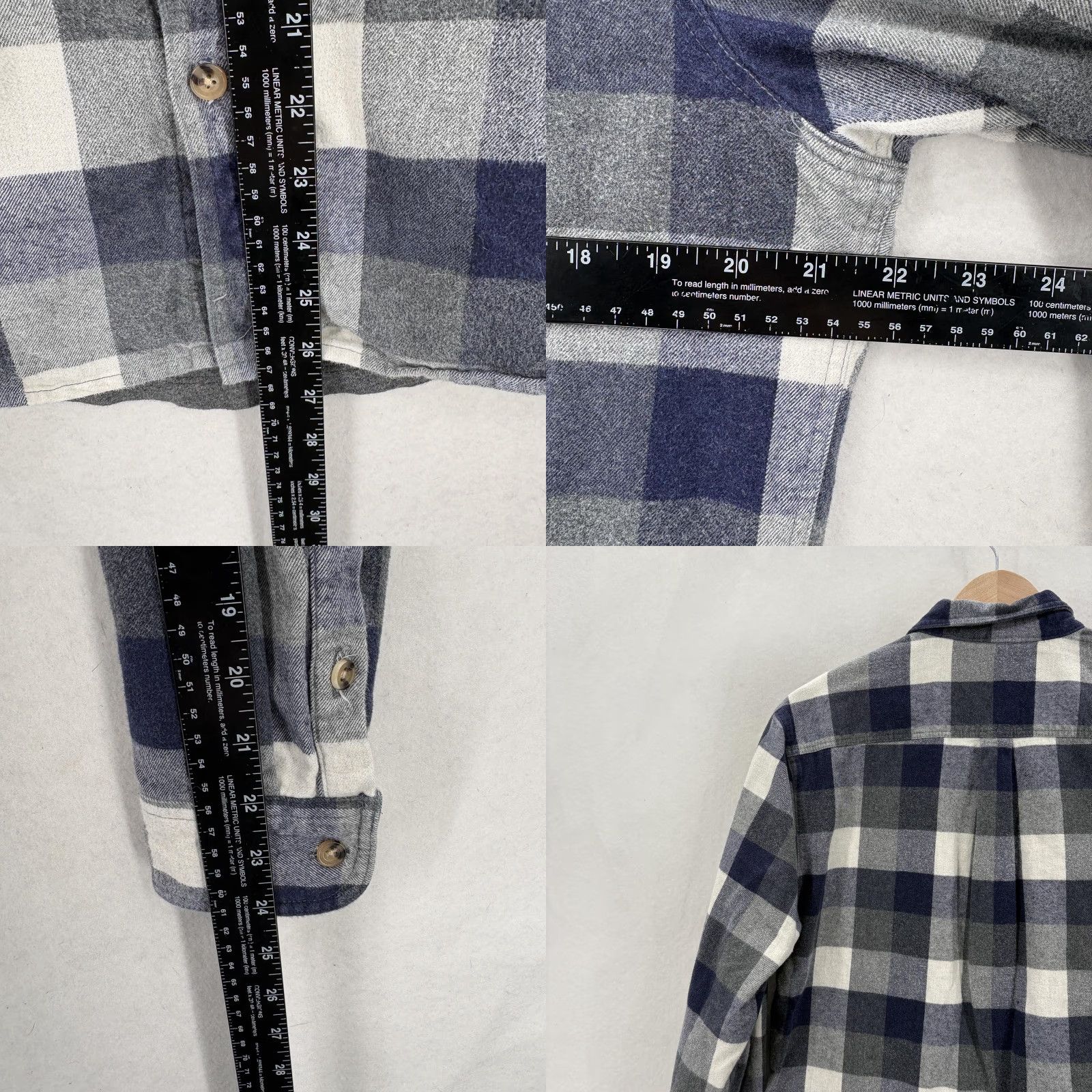 Marine Layer Marine Layer Flannel Shirt Mens M Blue Gray Plaid Lined Long Sleeve Casual Size US M / EU 48-50 / 2 - 8 Thumbnail