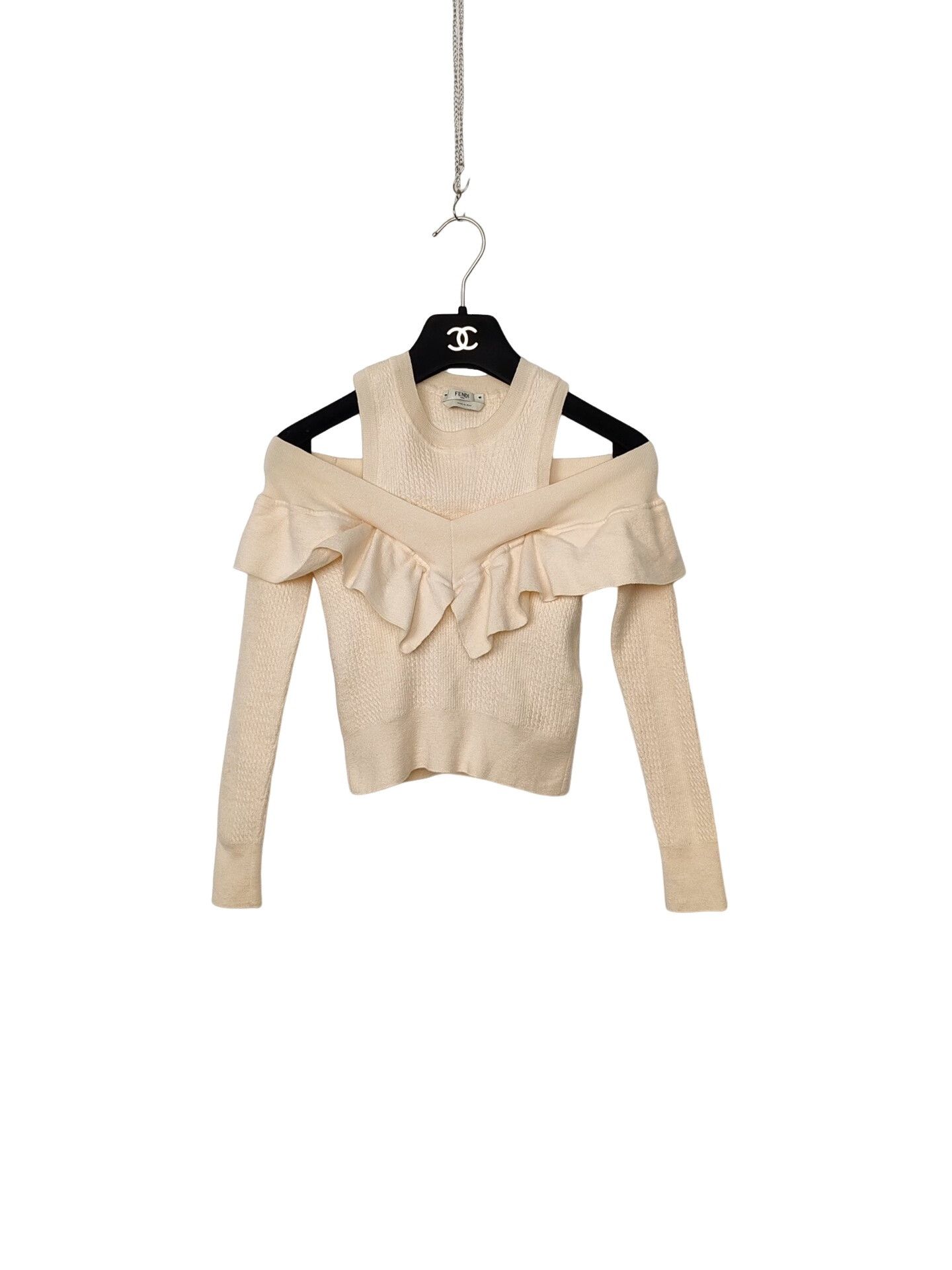Fendi Fendi Ruffle Knit Sweater Size 36 Size XS / US 0-2 / IT 36-38 - 1 Thumbnail