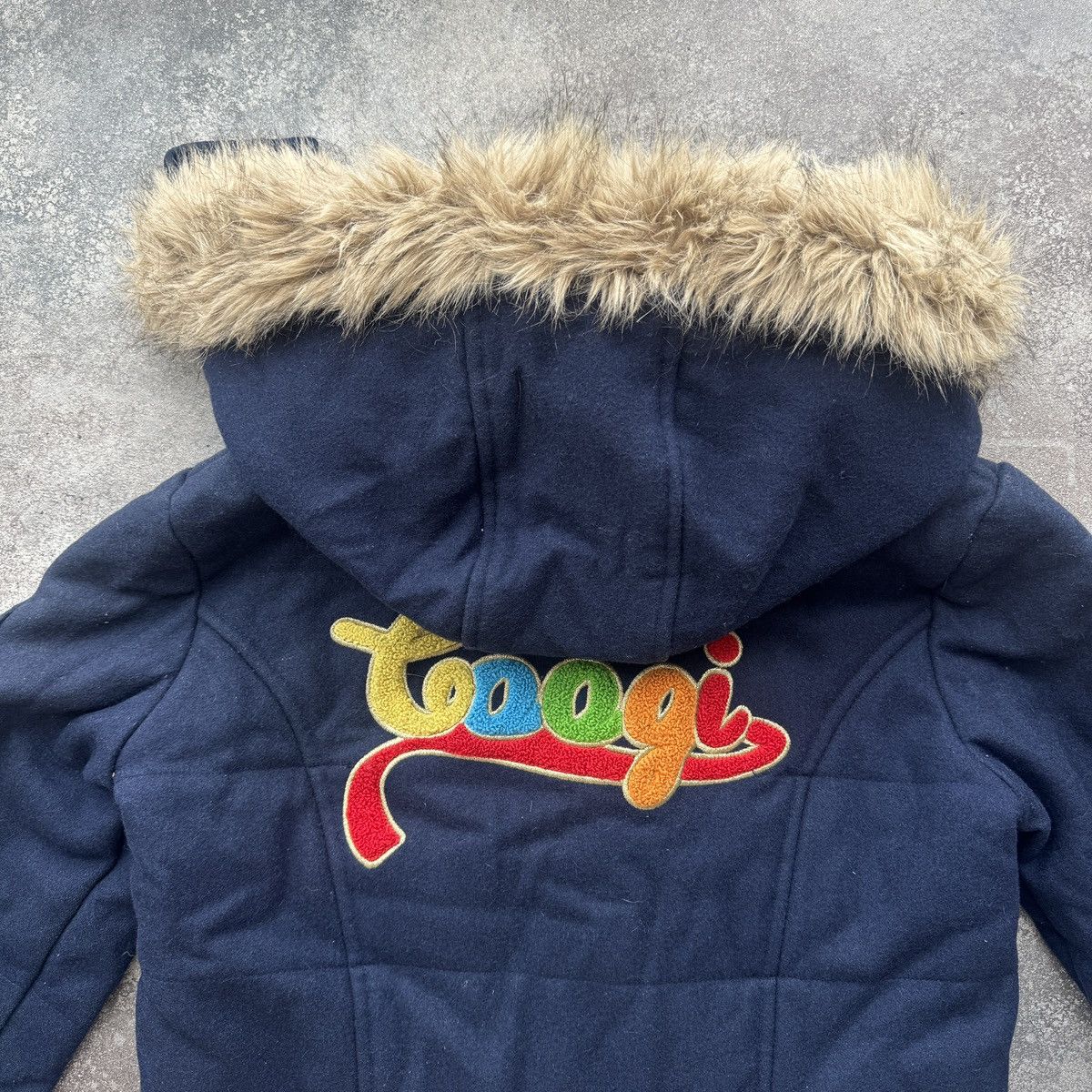 Coogi Coogi Vintage Y2K Faux Fur Hooded Wool Bomber Jacket Size M / US 6-8 / IT 42-44 - 10 Thumbnail