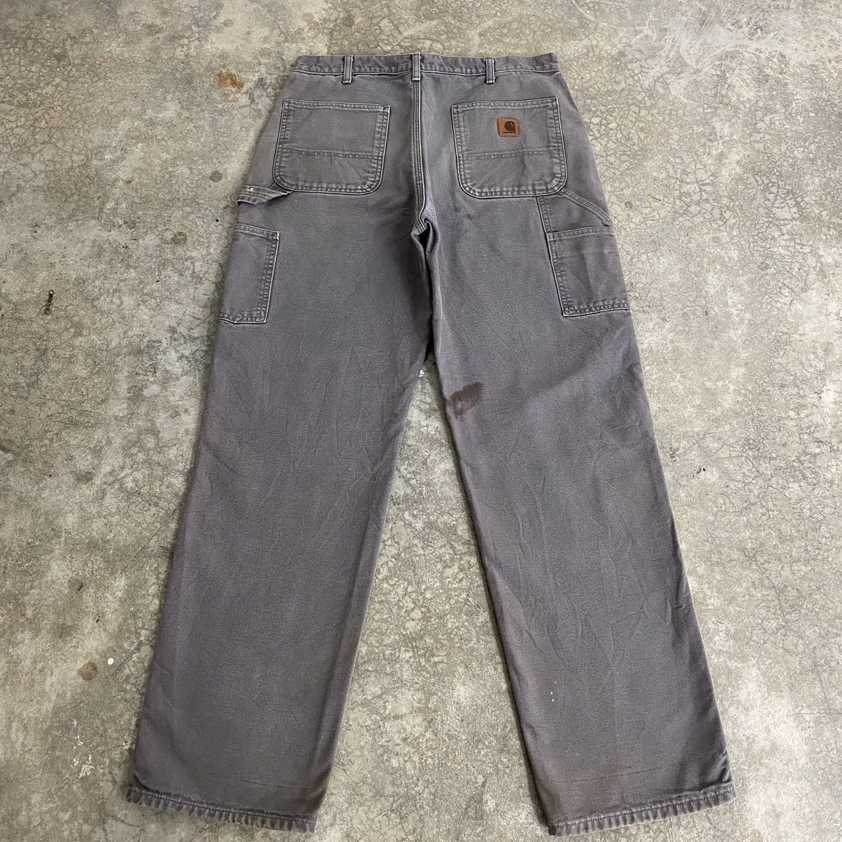 Carhartt Vintage Carhartt Blanket Lined Gravel Grey Carpenter Pants Size US 34 / EU 50 - 13 Thumbnail