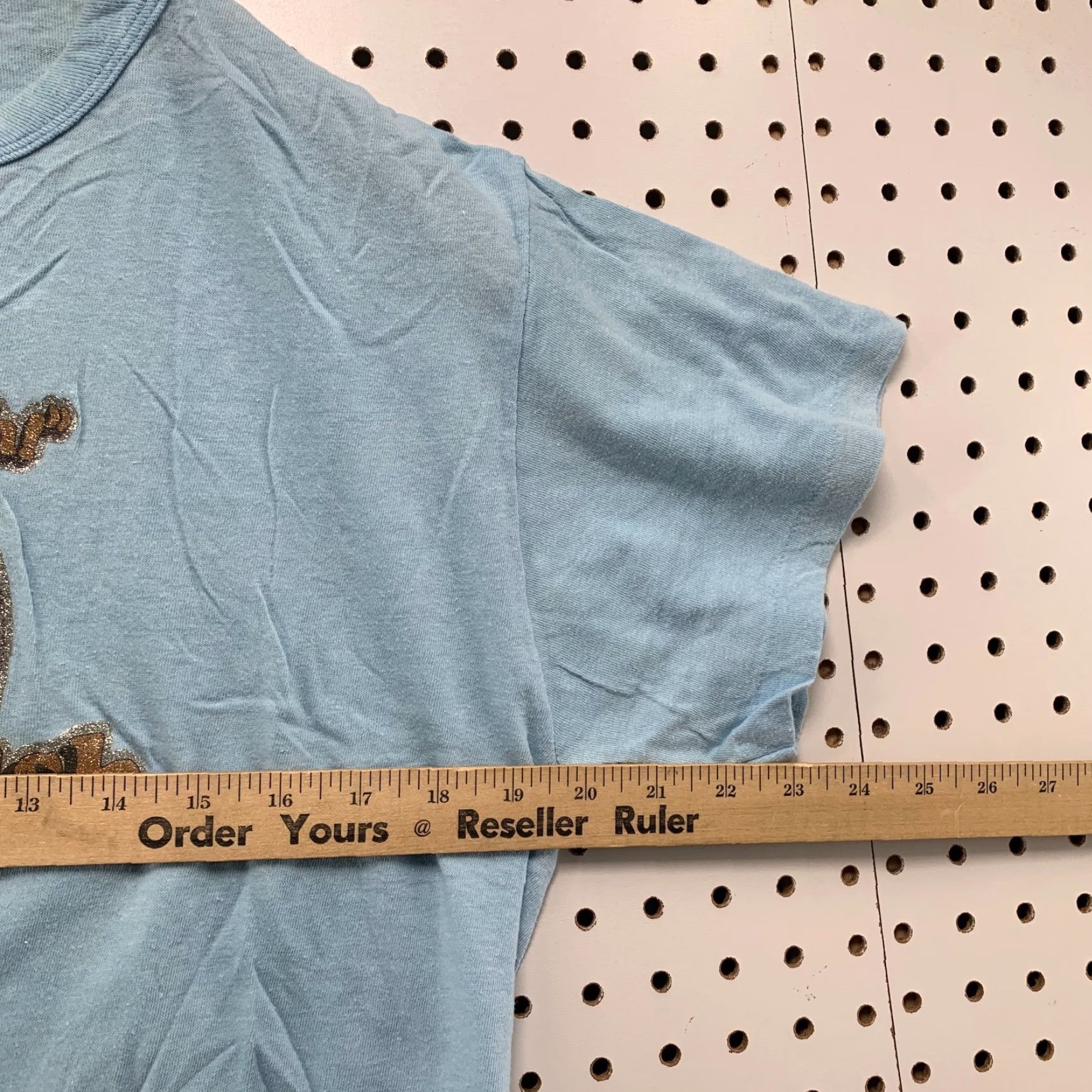 Vintage VTG Gold Rush Shirt Mens Large Blue Cotton 70s Vintage T-Shirt Crew Neck Short Sleeve Made USA 20x26 Mens Size US L / EU 52-54 / 3 - 3 Thumbnail