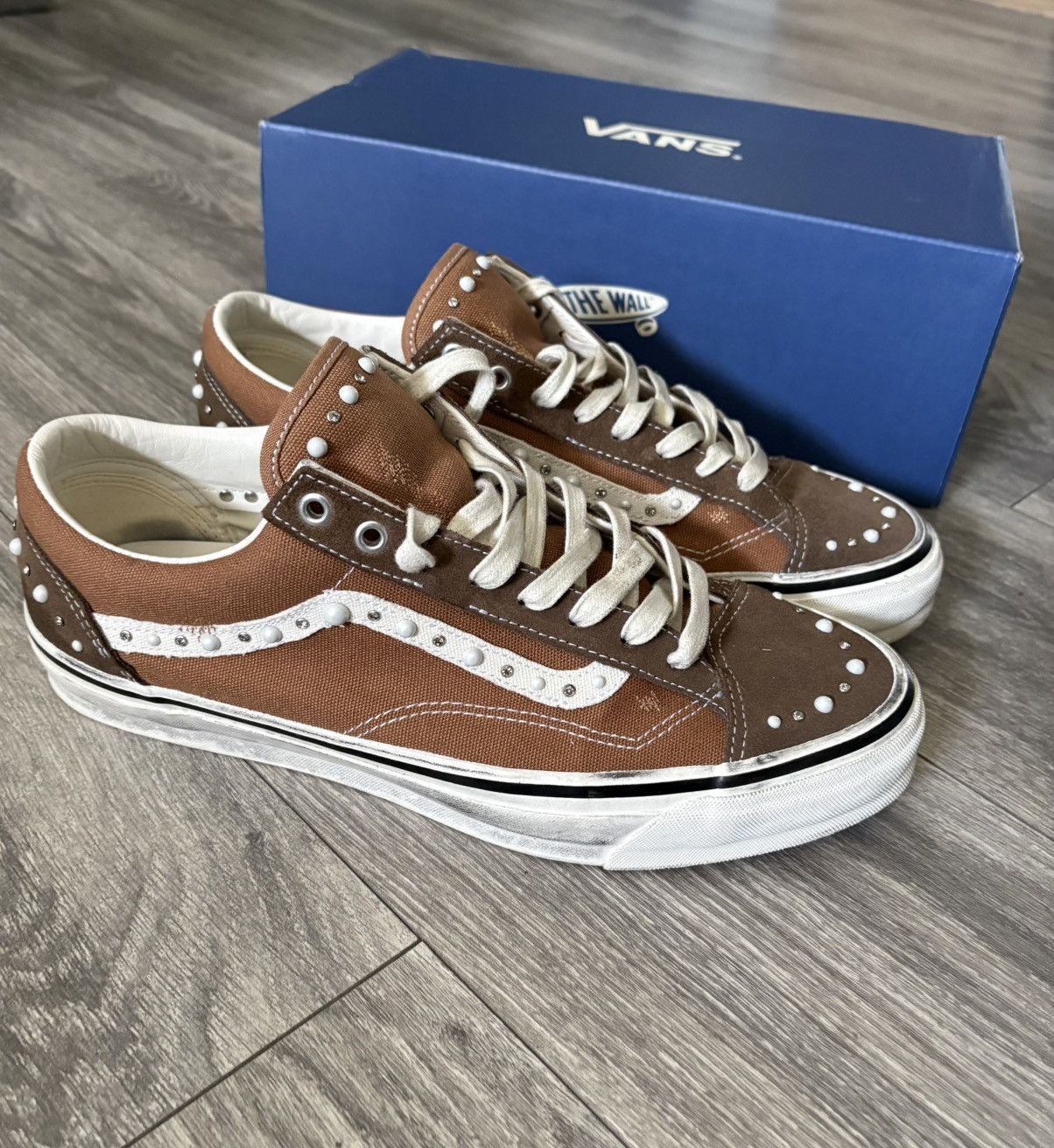 Vans Vans brown pearlized sneakers Size US 13 / EU 46 - 1 Thumbnail
