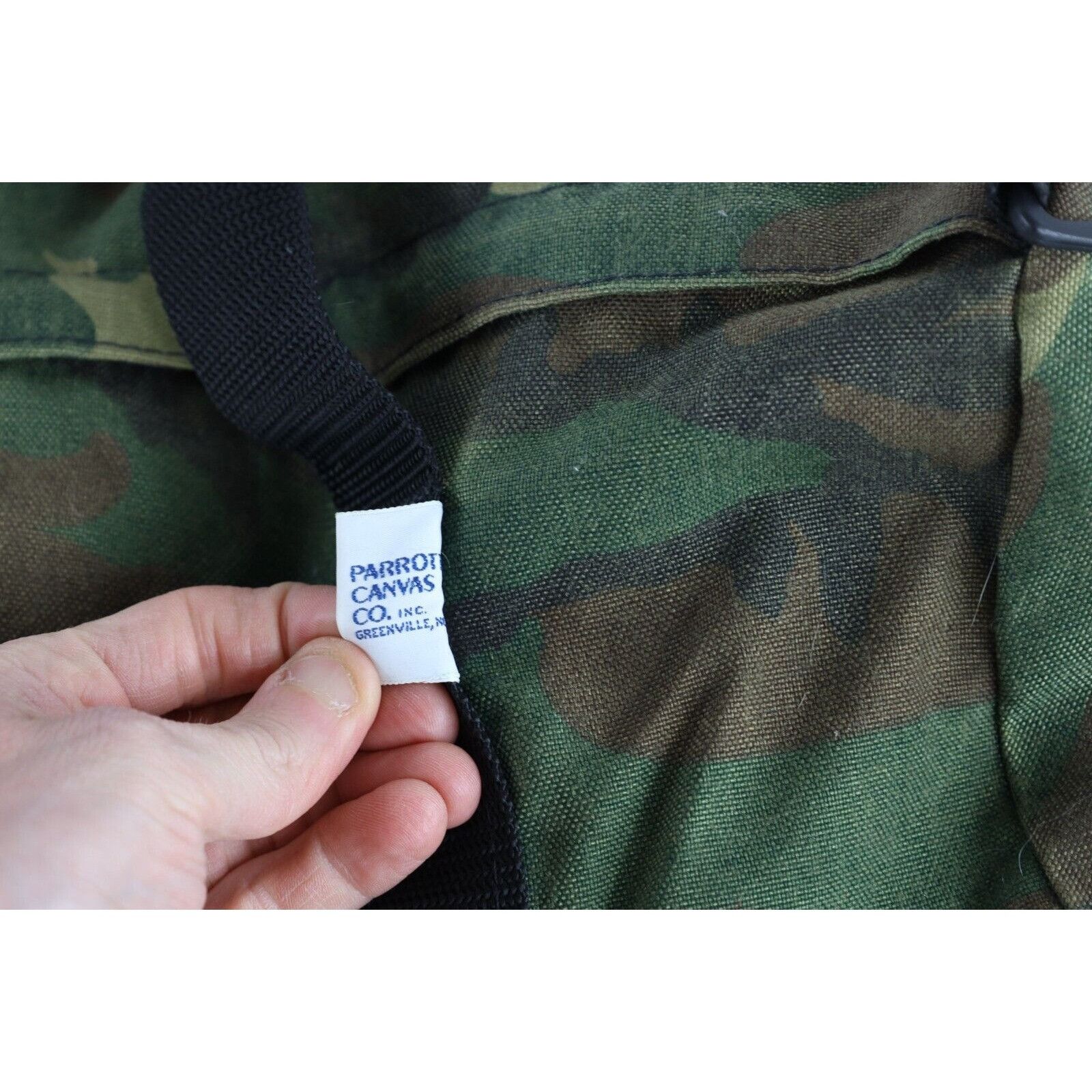 Vintage Vintage 90s Streetwear Faded Camouflage Handled Duffel Bag Size ONE SIZE - 3 Thumbnail