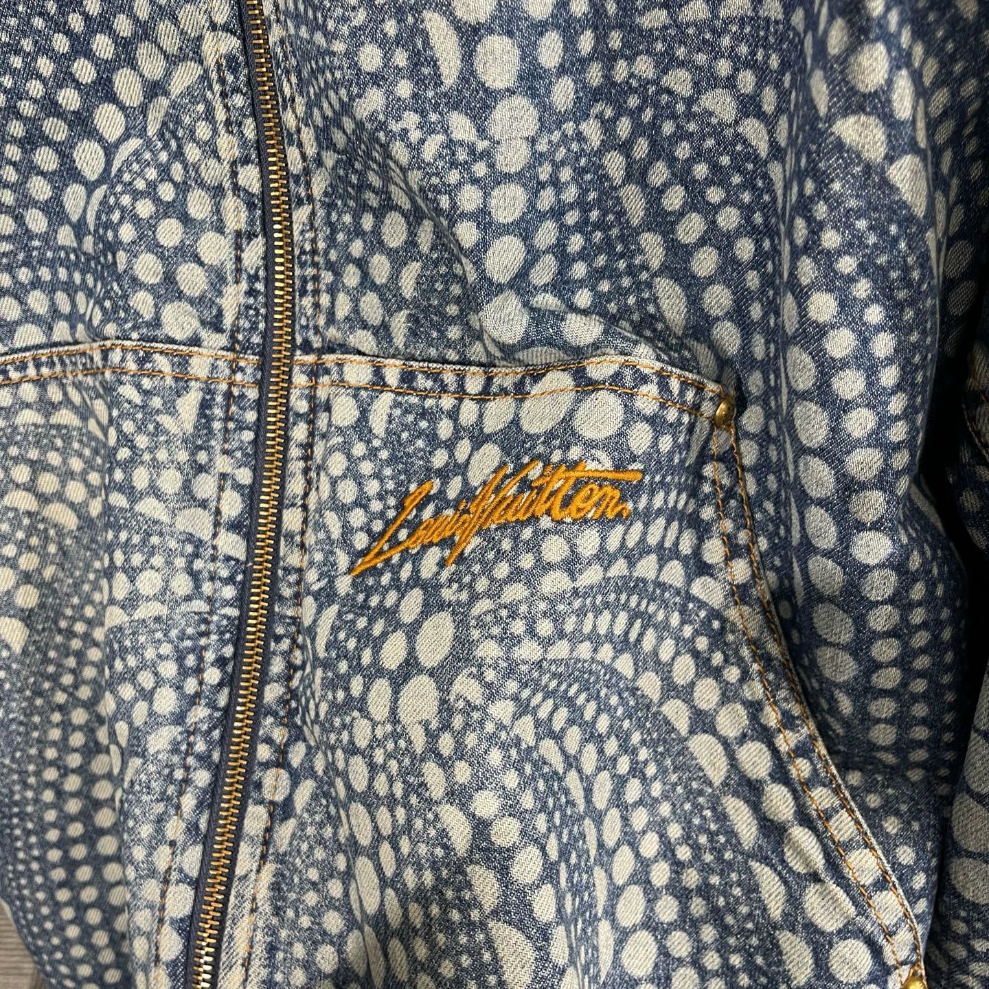 Louis Vuitton LV x Yayoi Kusama Polka Dot Zip Denim Jacket 52 Size US L / EU 52-54 / 3 - 5 Thumbnail