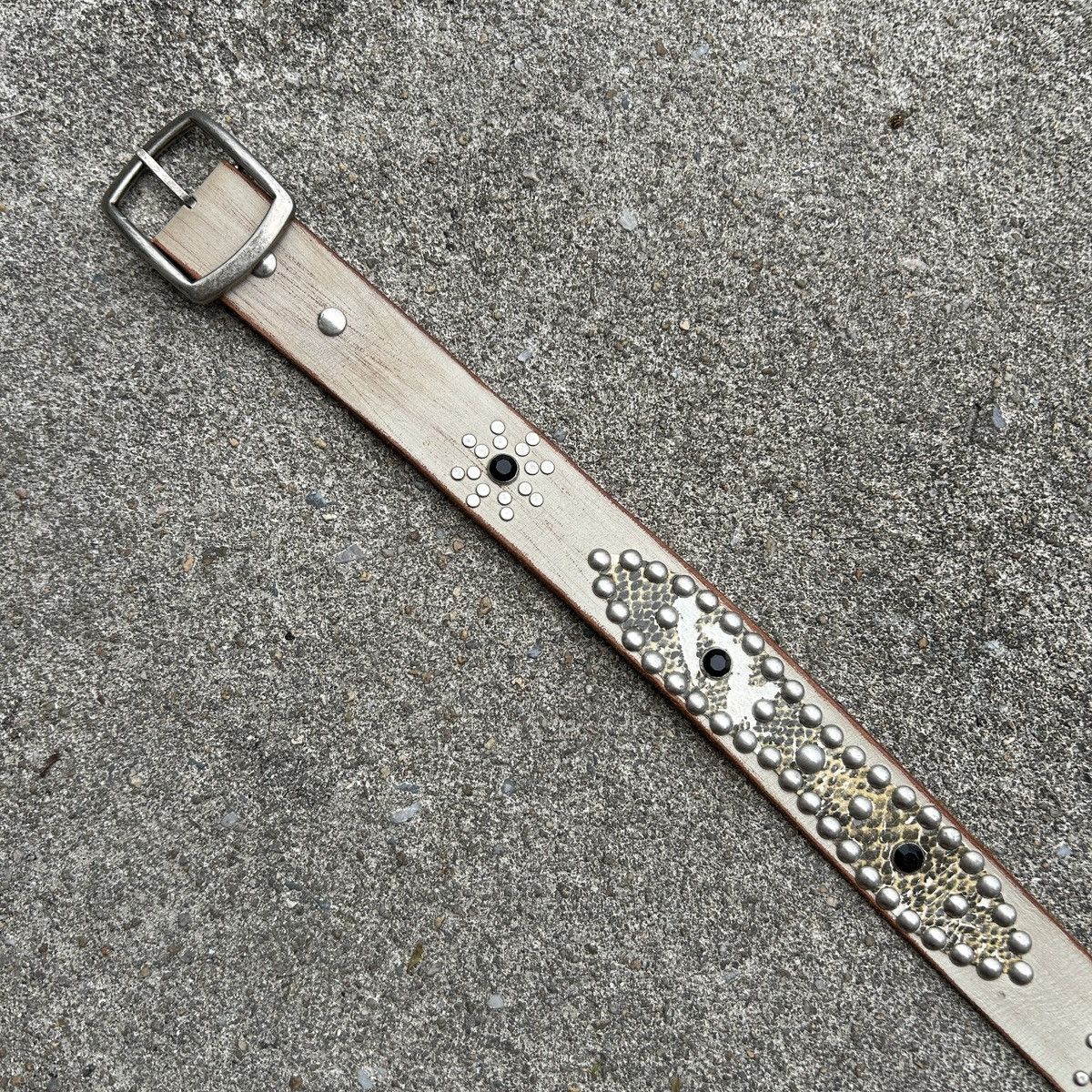 Vintage Vintage studded leather belt (Kapital Style) Size ONE SIZE - 10 Thumbnail