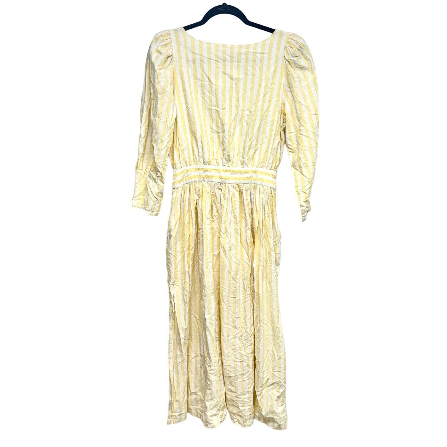 Vintage Vintage Allen Solly Cottagecore Cotton Yellow Maxi Dress Size M / US 6-8 / IT 42-44 - 1 Thumbnail