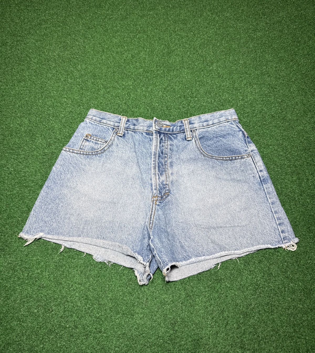 American Eagle Outfitters American Eagle Jorts Button Fly 5” Cutoff 30 Denim Shorts Size 28" / US 6 / IT 42 - 2 Thumbnail