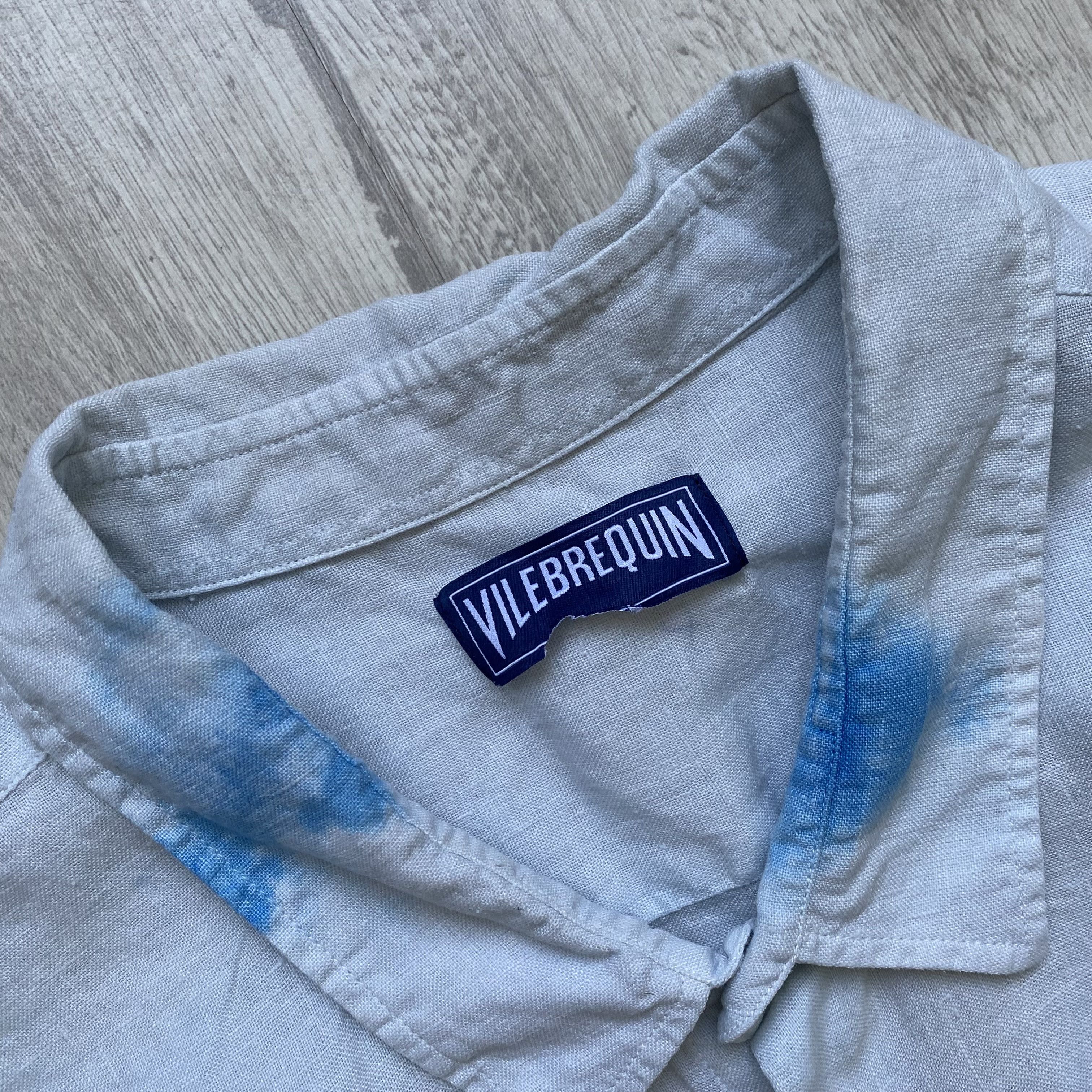 Vilebrequin 🐢 3XL Vilebrequin linen Shirt Tie dye Oldmoney Luxury Size US XXL / EU 58 / 5 - 5 Thumbnail