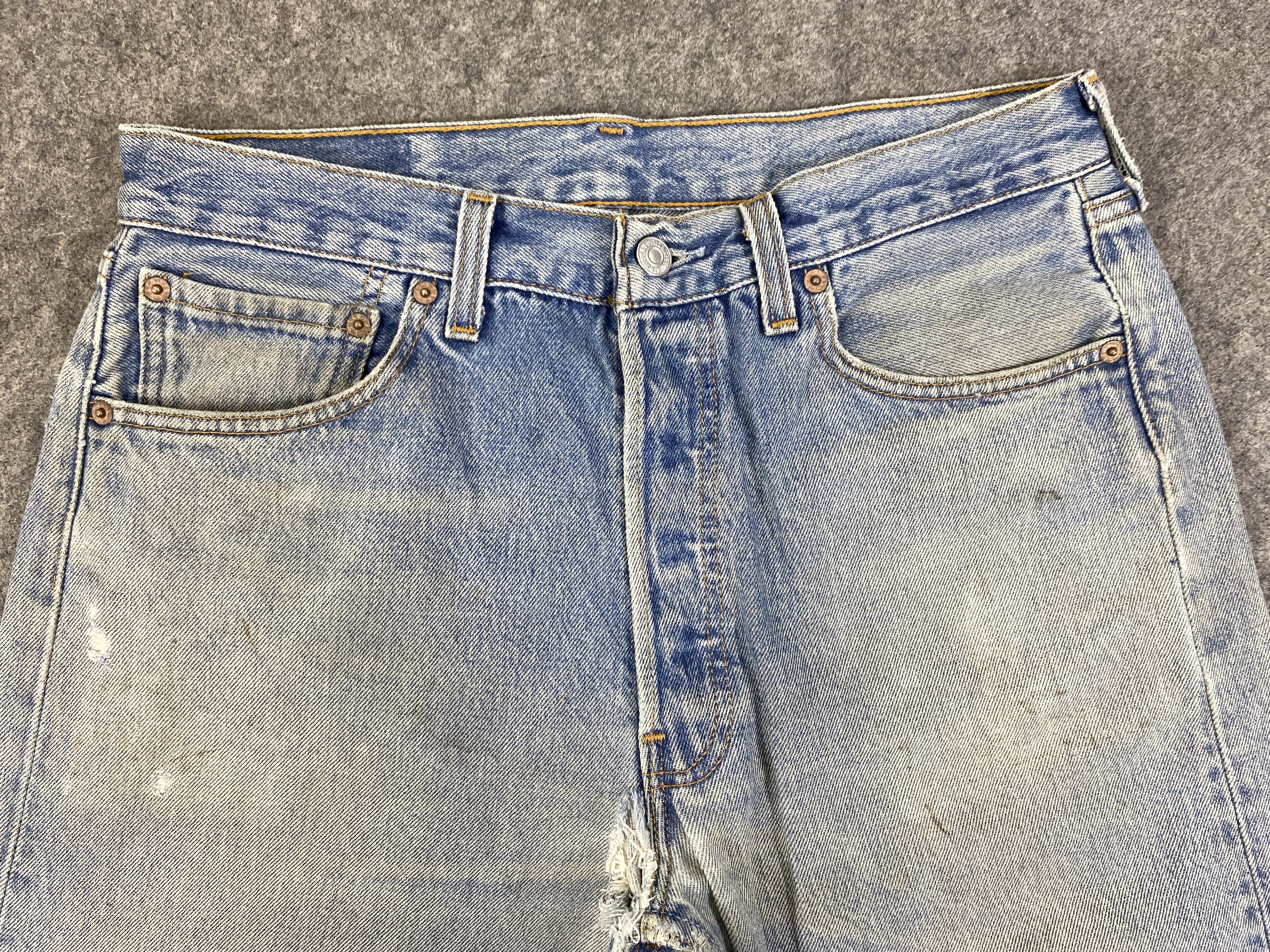 Japanese Brand Faded Blue Vintage Levis 501 USA Jeans 31x32 - JN3185 Size US 31 - 4 Thumbnail