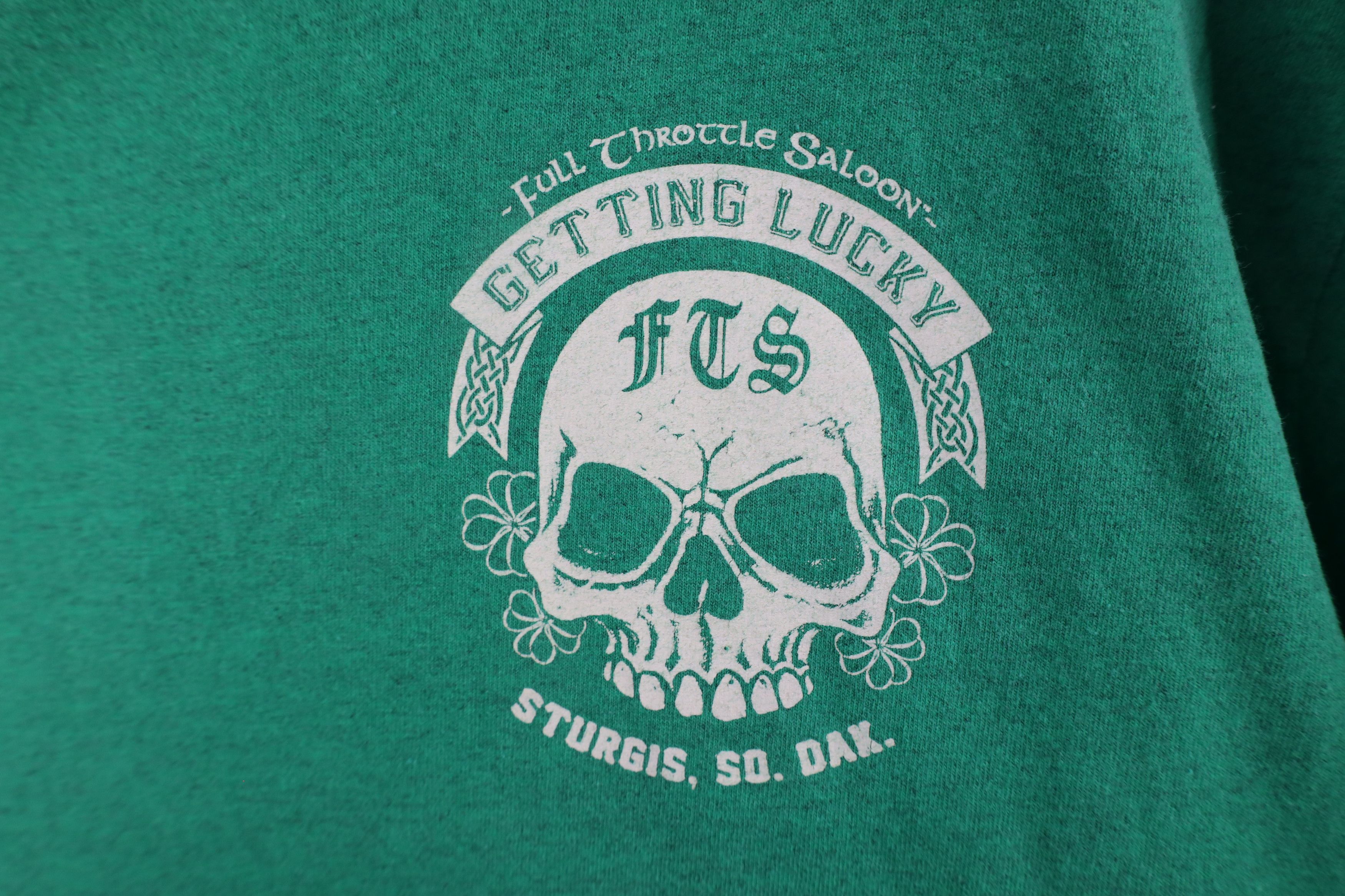 Vintage Vintage Streetwear Throttle Saloon Motorcycle Skull T-Shirt Size US XL / EU 56 / 4 - 4 Thumbnail