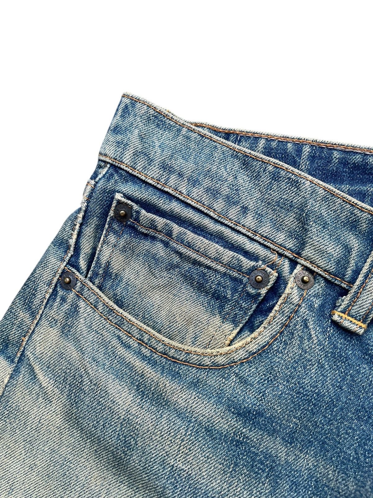 HRMTG Vintage Iron HR Market Selvedge Distresed Denim Size US 31 - 7 Thumbnail