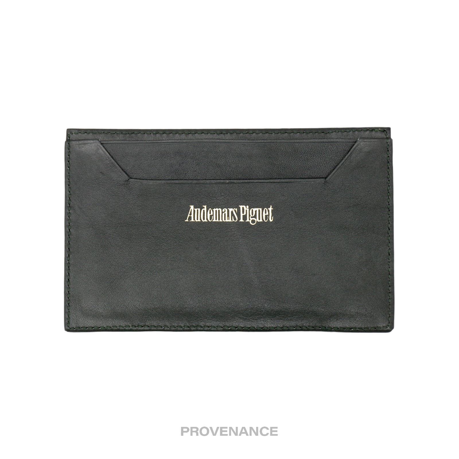 image of Audemars Piguet Ap Card Wallet Note Pad - Forest Green in Black, Men's
