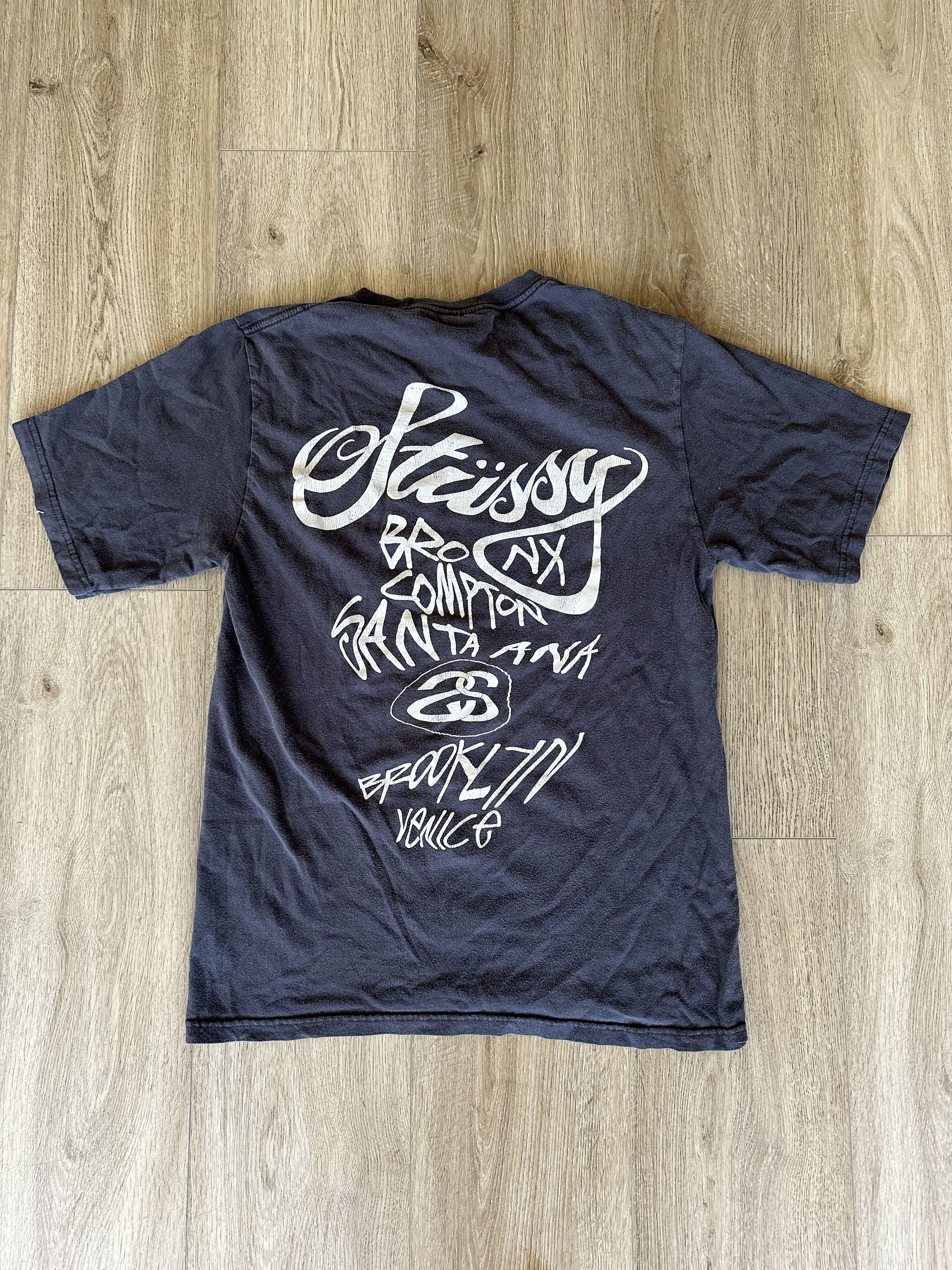 Stussy Stussy Vintage Gray World Tour T-shirt | Grailed
