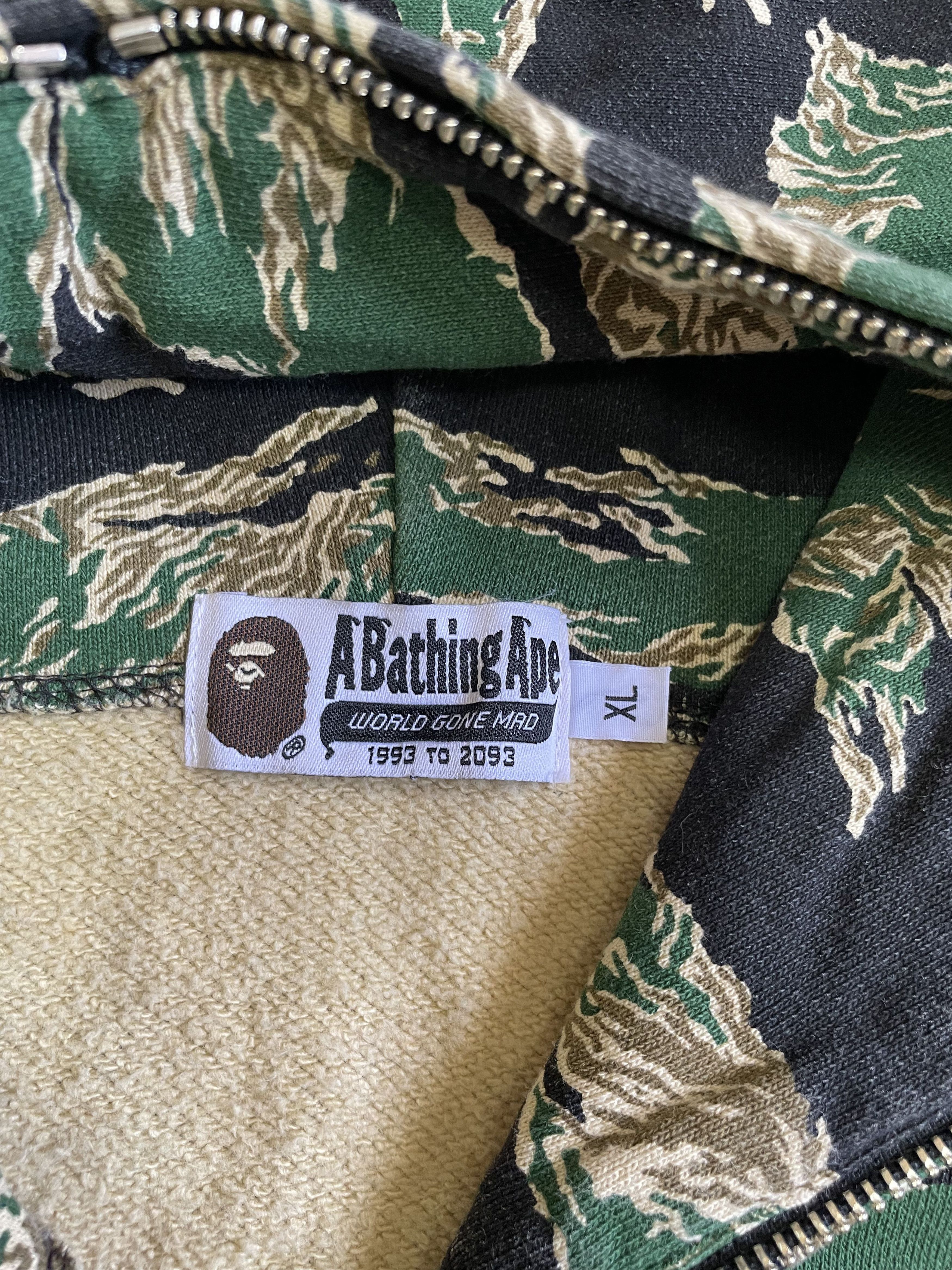 Bape × Nigo OG Bape Tiger Camo Full Zip Hoodie Size US XL / EU 56 / 4 - 13 Thumbnail