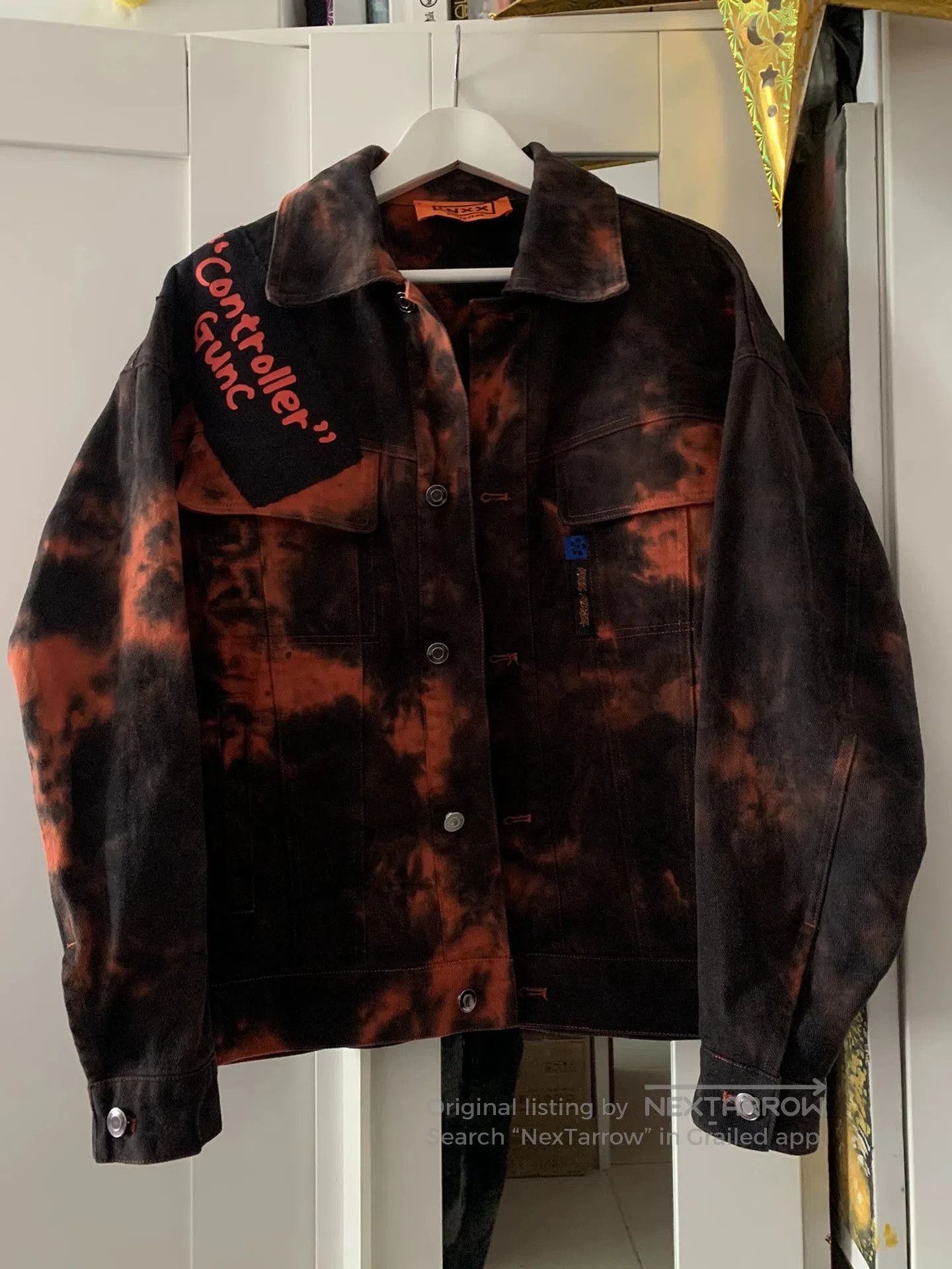 roarguns CGJoey Remake Red Black Denim Jacket. Size US M / EU 48-50 / 2 - 2 Thumbnail